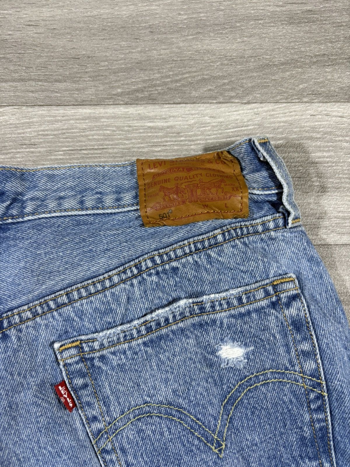 Levi's Short en jean Levi’s 501 - W28 FR38 | Bleu - Femme Size 27" / US 4 / IT 40 - 3 Thumbnail