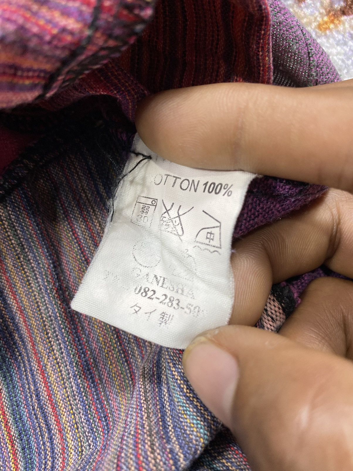 Japanese Brand “RARE” Ganesha Patchwork kapital style Size US L / EU 52-54 / 3 - 6 Thumbnail
