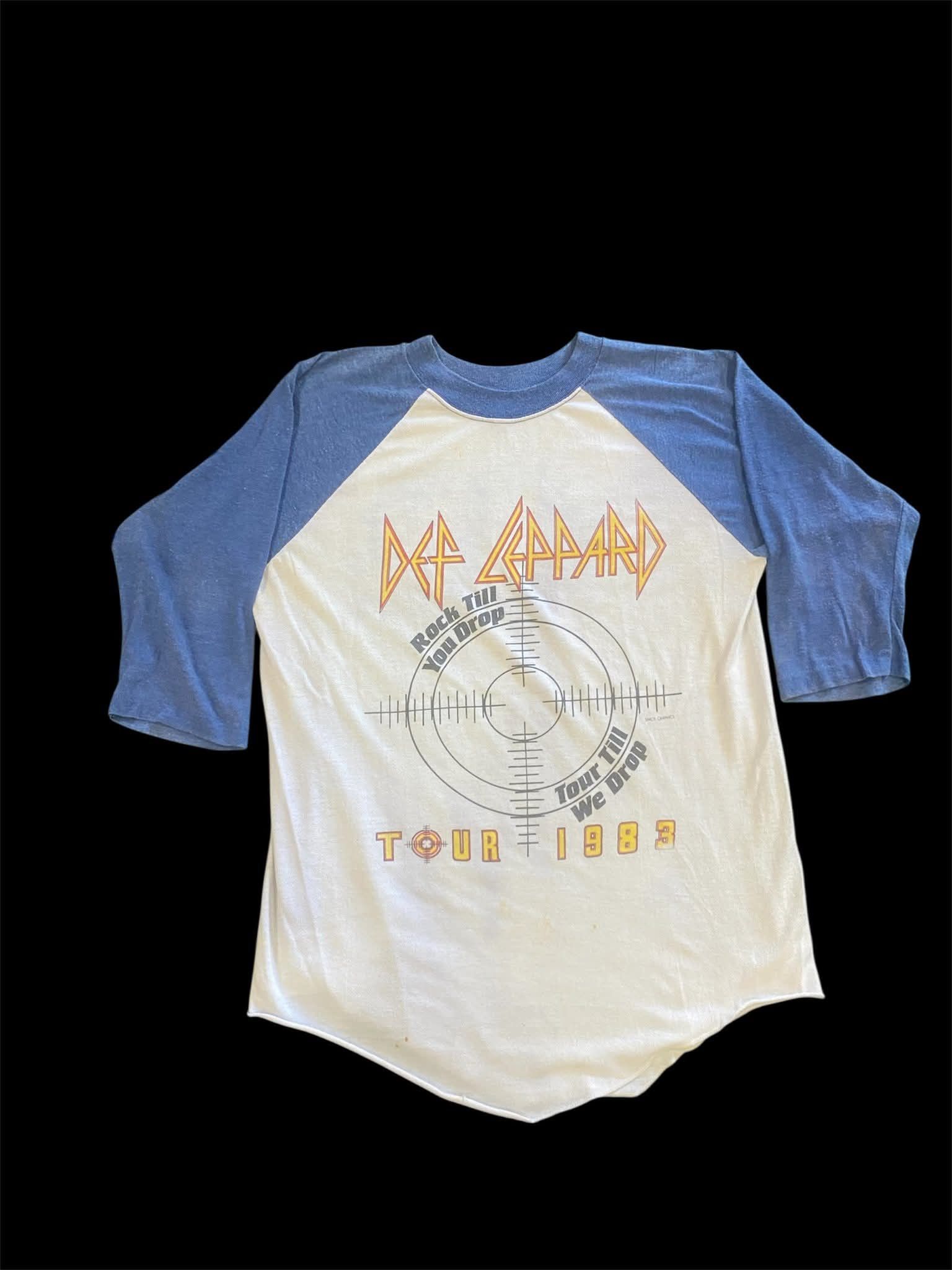 Band Tees vintage def leppard raglan 80s Size US L / EU 52-54 / 3 - 2 Thumbnail