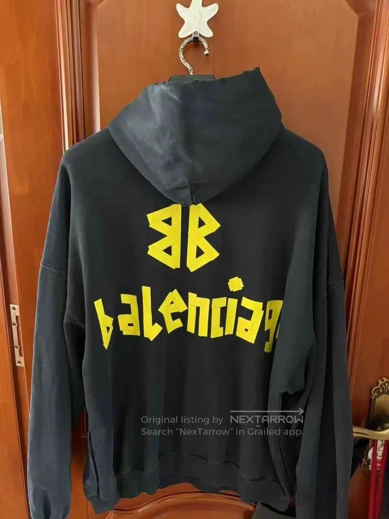 Balenciaga Balenciaga Tape Hoodie Size 3. Size US XXL / EU 58 / 5 - 2 Thumbnail
