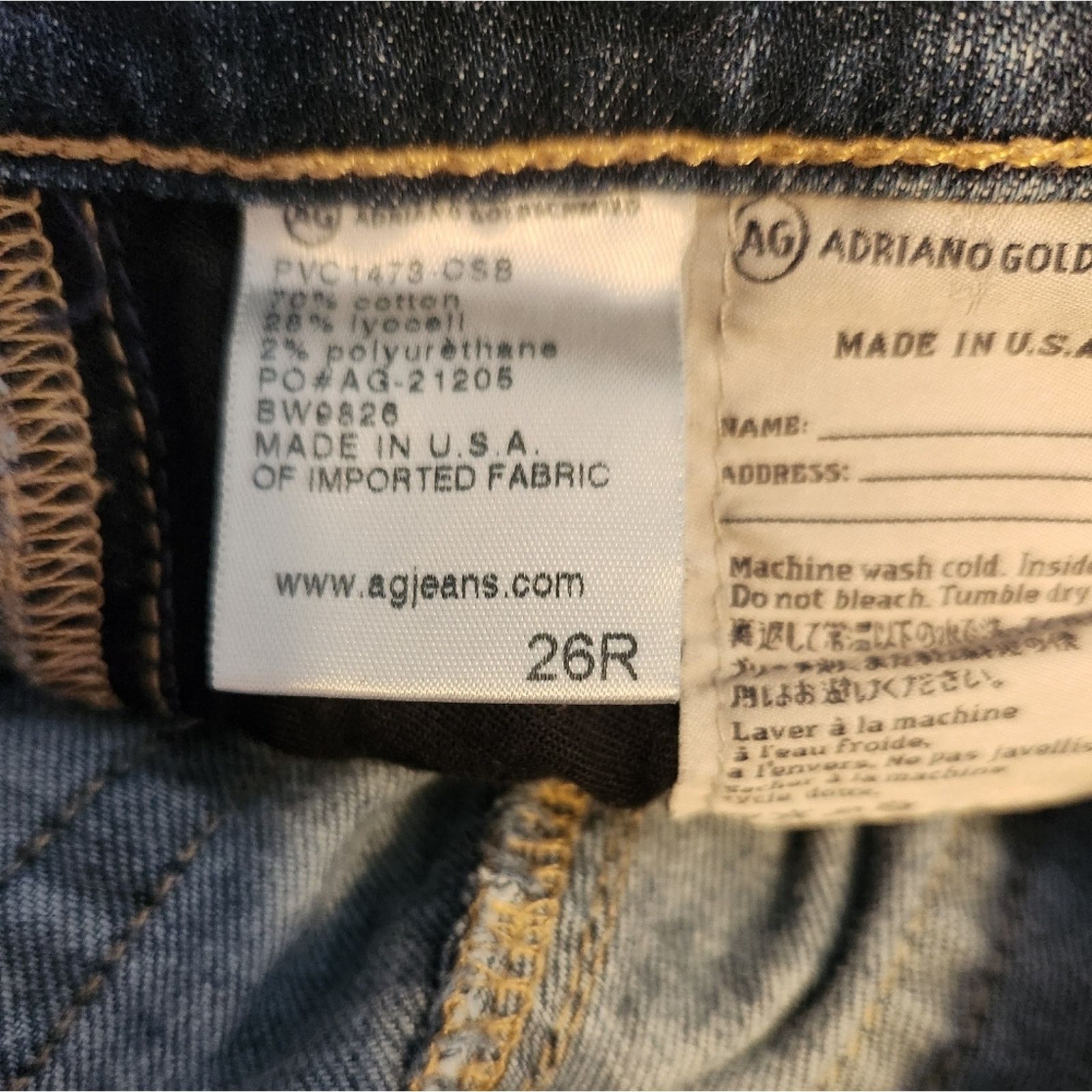 AG Adriano Goldschmied AG Adriano Goldschmied The Aubrey Skinny straight jeans 26 Size 26" / US 2 / IT 38 - 9 Thumbnail