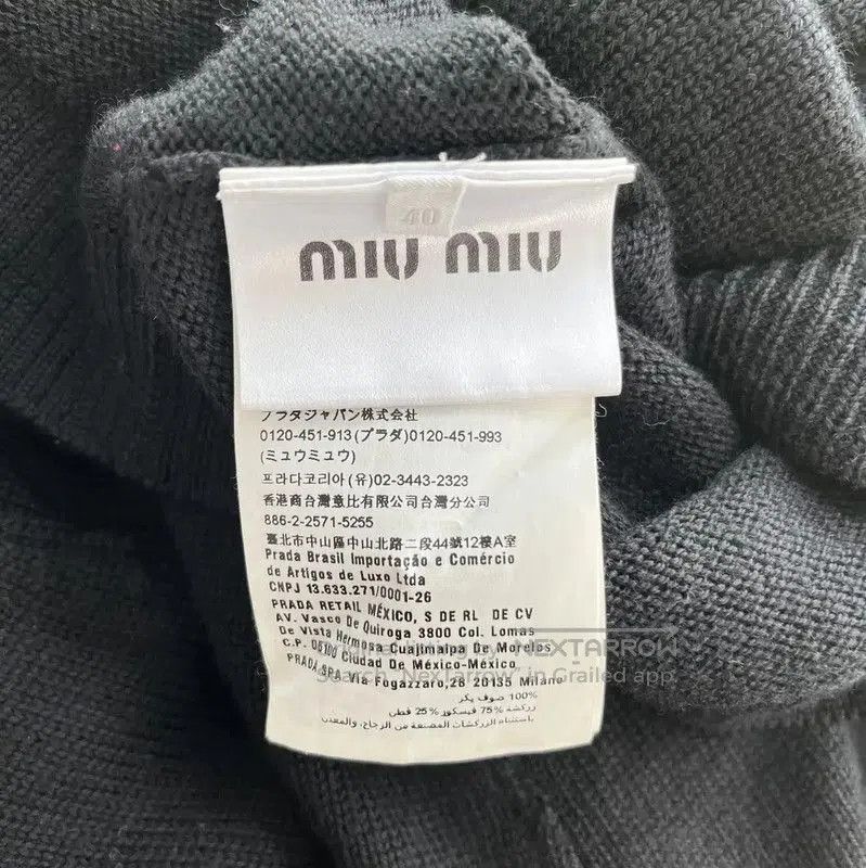 Miu Miu Miu Miu Black Cardigan for Women . Size M / US 6-8 / IT 42-44 - 7 Thumbnail