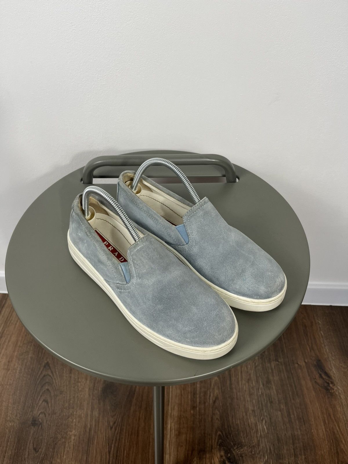 Prada Prada Suede Slip-On Sneakers Women’s EU 35.5 Designer Style Size US 5.5 / IT 35.5 - 2 Thumbnail