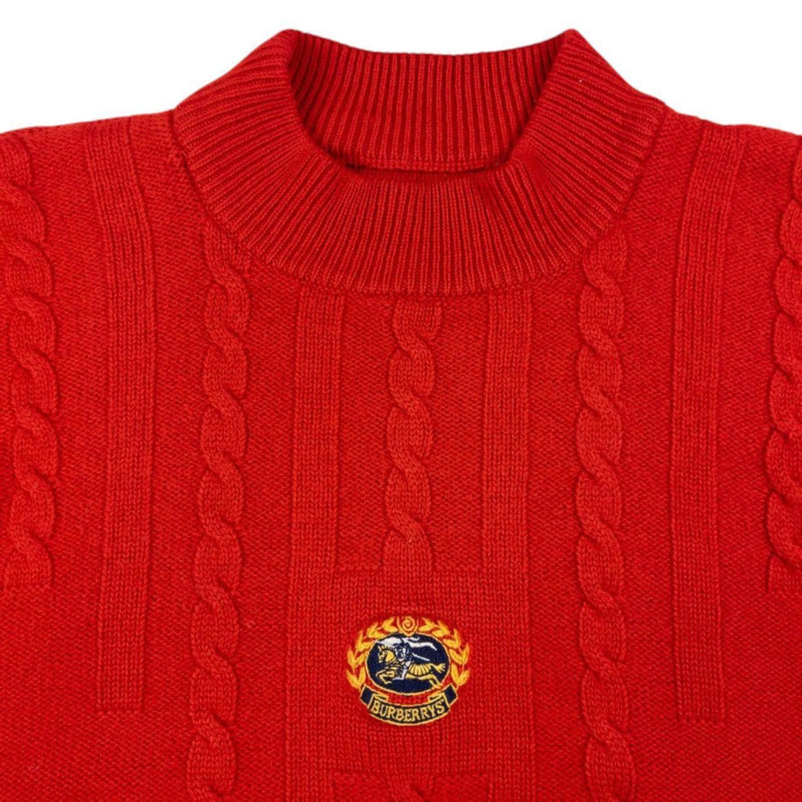 Burberry Vintage Burberry Embroidered Knit Jumper Size XS Size US XS / EU 42 / 0 - 3 Thumbnail