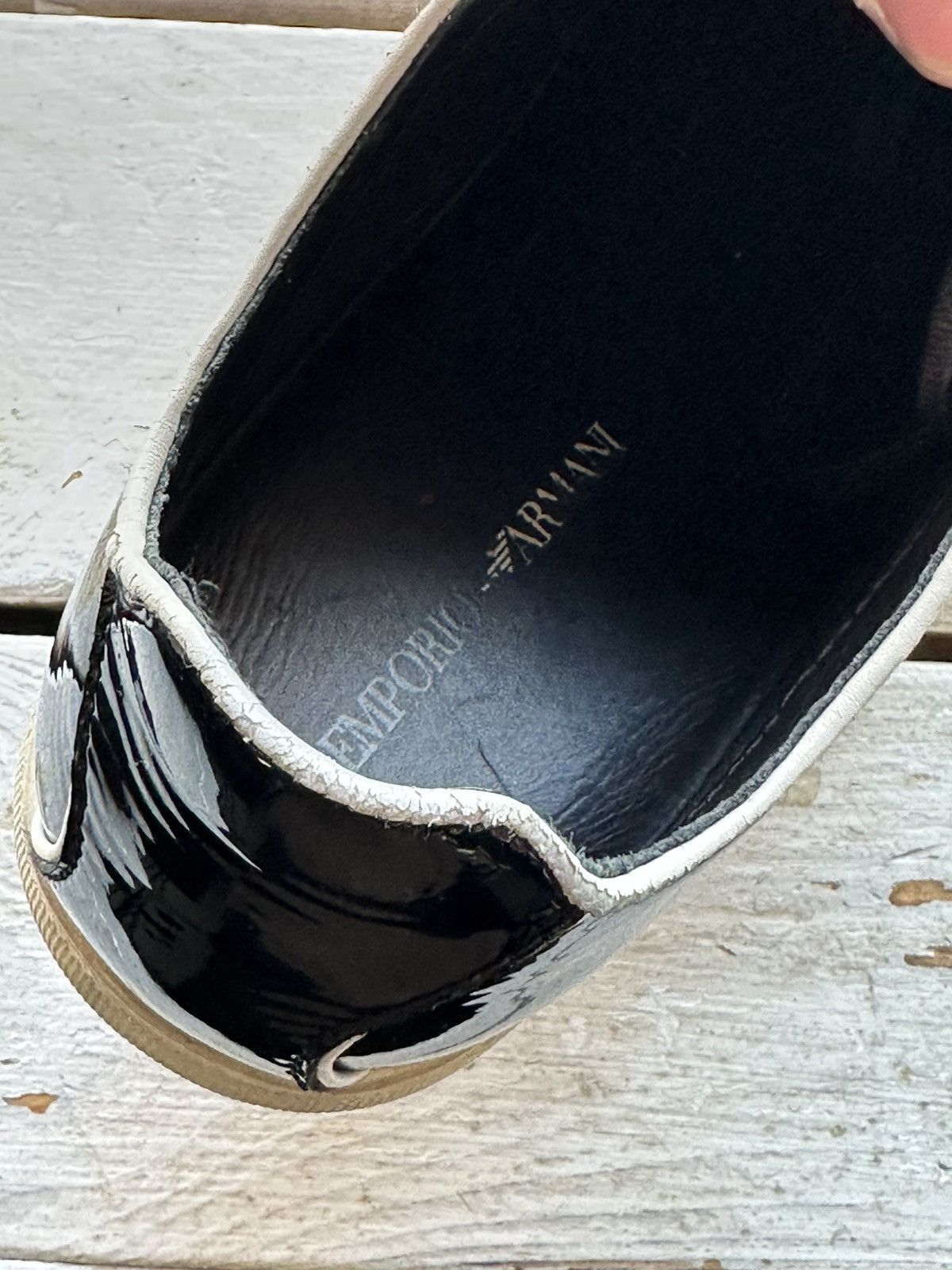 Designer × Emporio Armani × Giorgio Armani 🚨ARMANI BLACK SHOES MINIMALISM SNEAKERS MONOGRAM LUXURY Size US 6 / EU 39 - 8 Thumbnail