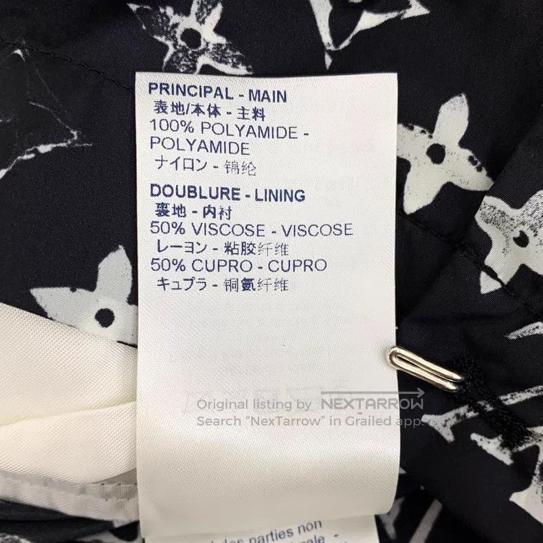 Louis Vuitton Black logo full print printed casual shorts