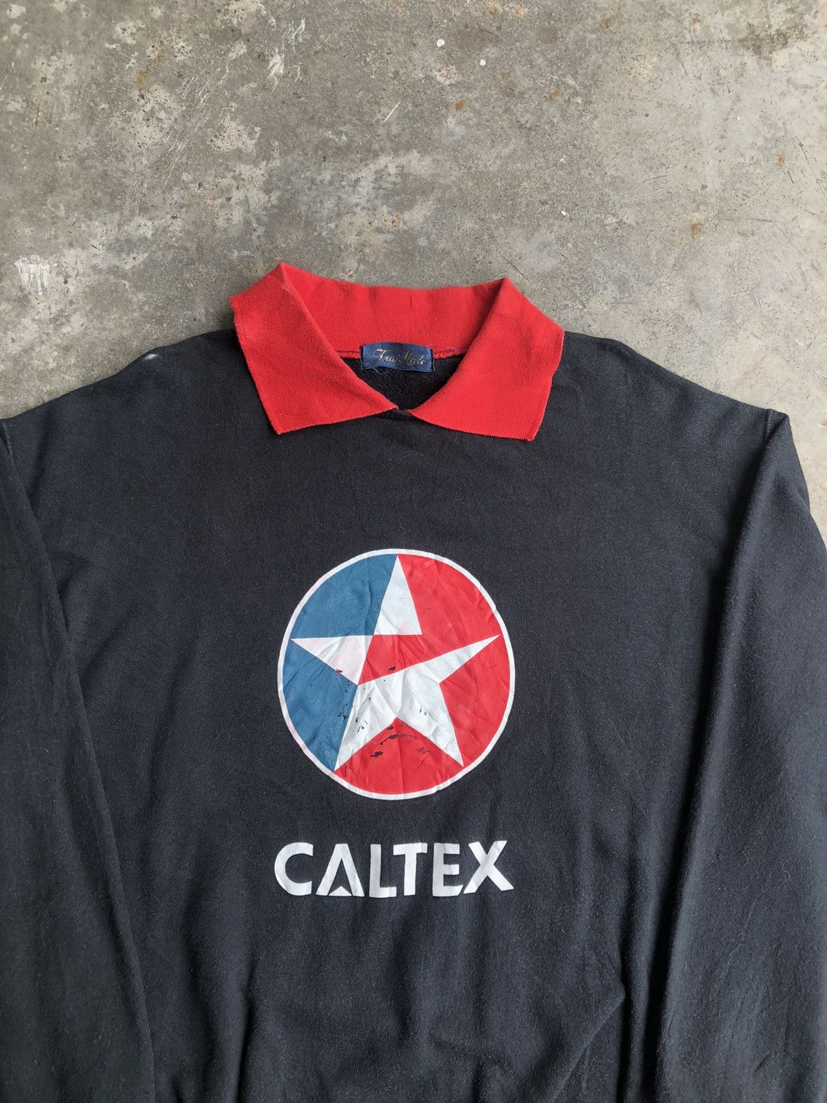 Vintage 💥Vintage Caltex Havoline Racing Big Logo Poem Sweatshirt Size US M / EU 48-50 / 2 - 4 Thumbnail