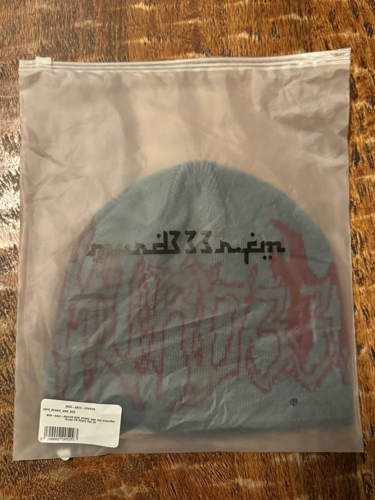 murd333r.fm Murd333r.fm Beanie Green and Red Size ONE SIZE - 5 Thumbnail