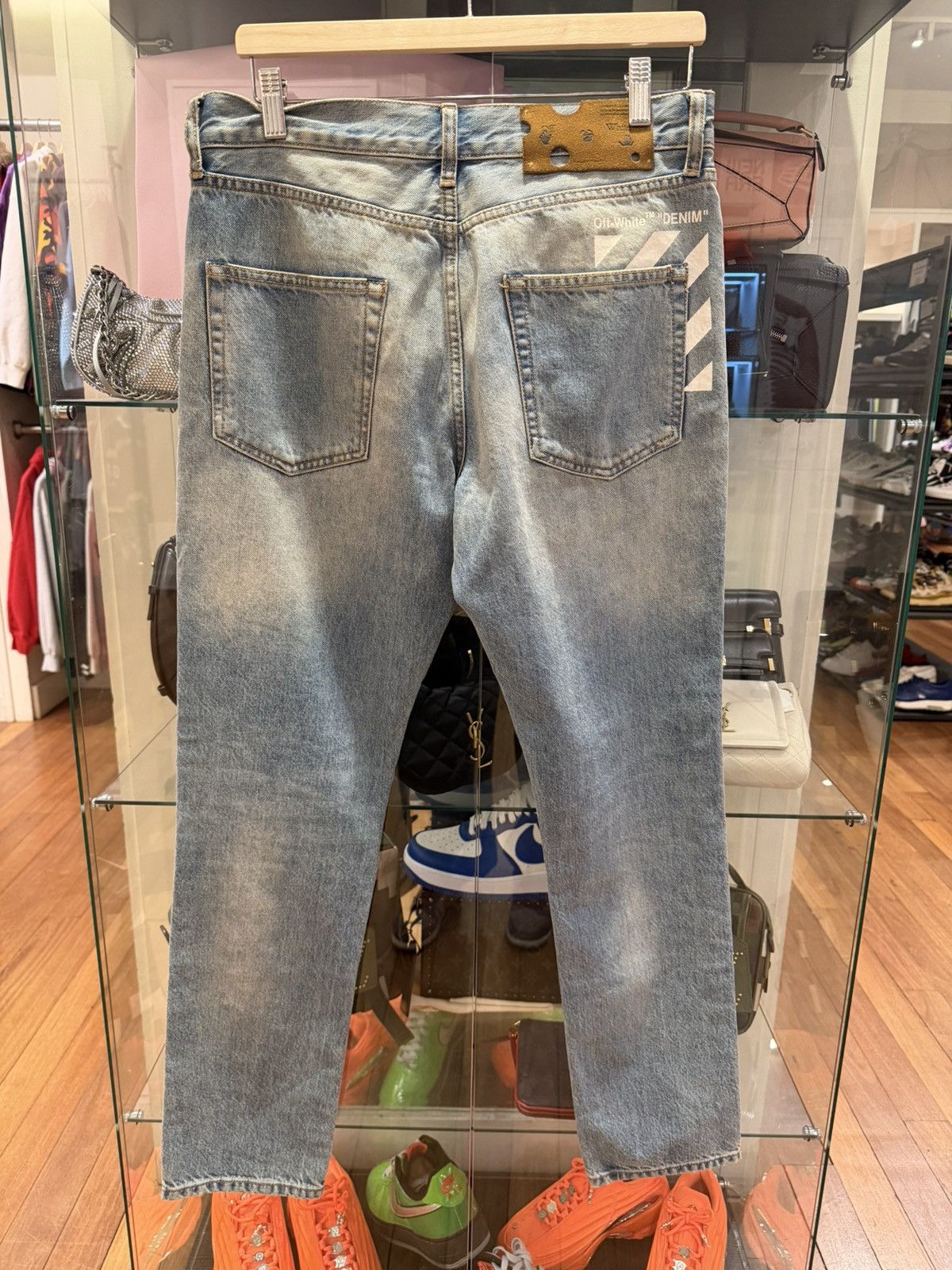 Off-White Off-White “Personal 2020” Blue Denim Jeans Size US 32 / EU 48 - 2 Thumbnail