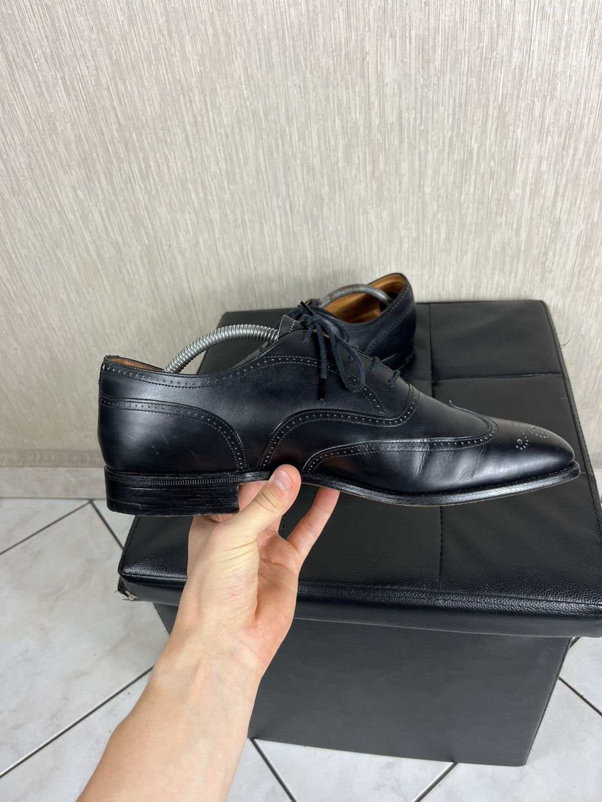 Church's × Vintage Vintage Church’s oxford brogues bordeaux leather shoes Size US 11.5 / EU 44-45 - 14 Thumbnail