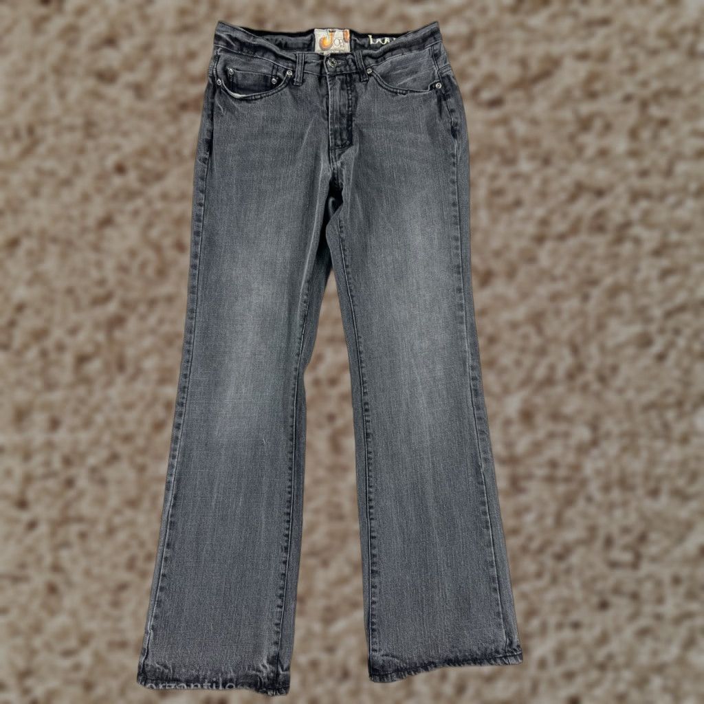 Ocean Pacific OP Ocean Pacific Jeans Womens 29 Gray Denim Bootcut Mid Rise 5-Pocket Regular Inseam 29 Cotton Blend Stretch Vintage: No Gender: Womens Size 29" - 1 Thumbnail