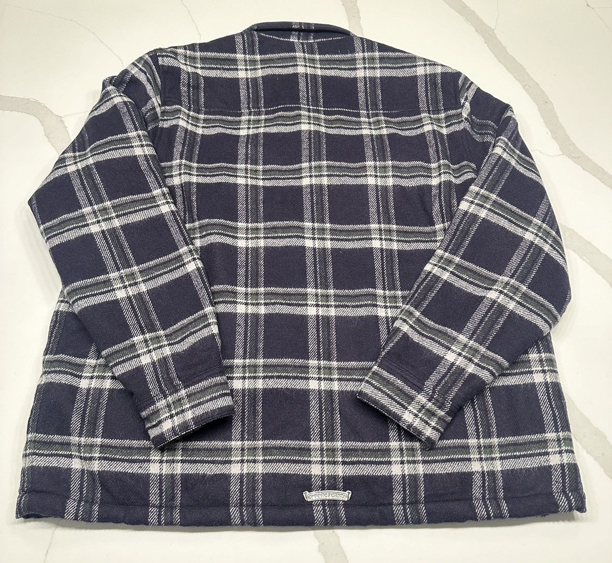 Chrome Hearts 🔥Chrome Hearts Flannel Work Dog Silver button Shirt🔥 Size US XL / EU 56 / 4 - 2 Thumbnail
