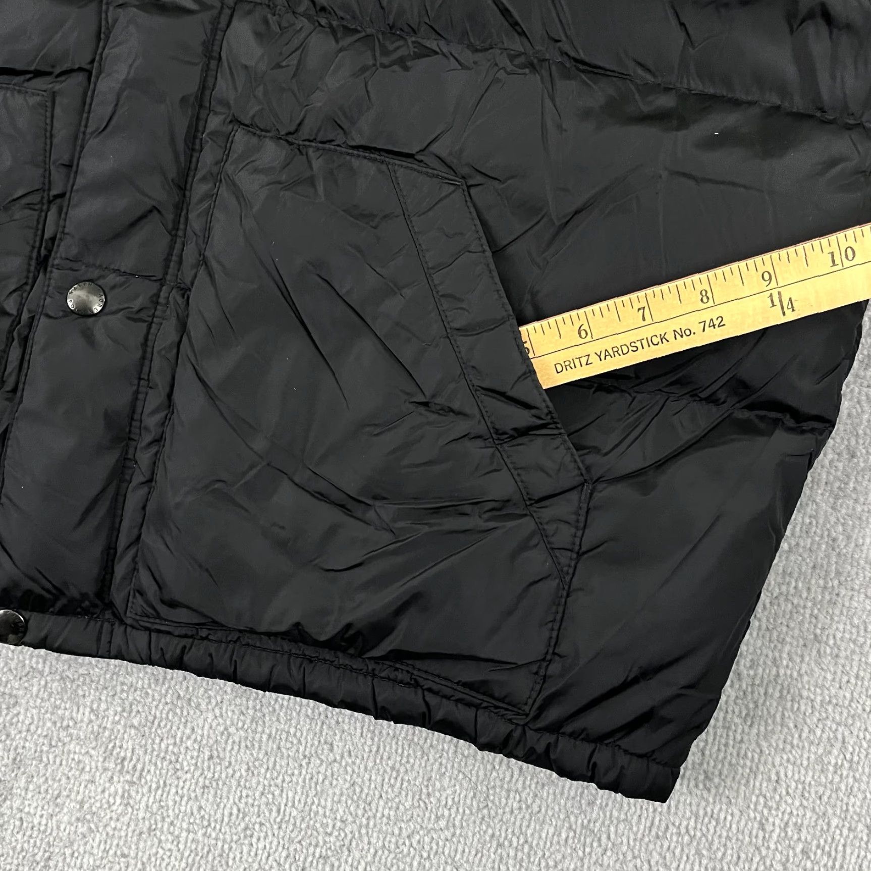 Polo Ralph Lauren Polo Ralph Lauren Down Vest Men 2XL Black Quilted Puffer Zip Snap Regular Fit Mid-Length Outdoor Retro Mens Size US XXL / EU 58 / 5 - 6 Thumbnail