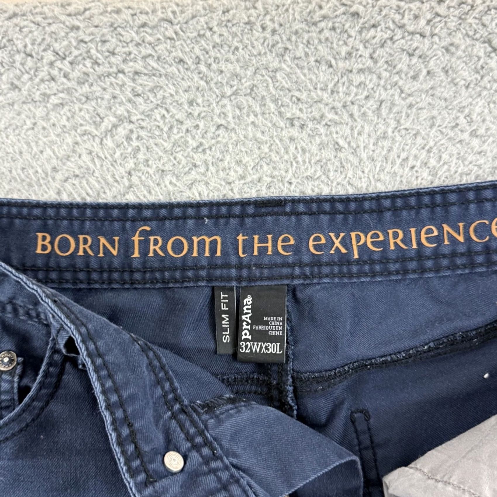 Prana Prana Bridger Jeans Mens 32x30 Blue Slim Fit Straight Stretch Hiking Outdoor Size US 32 / EU 48 - 5 Thumbnail
