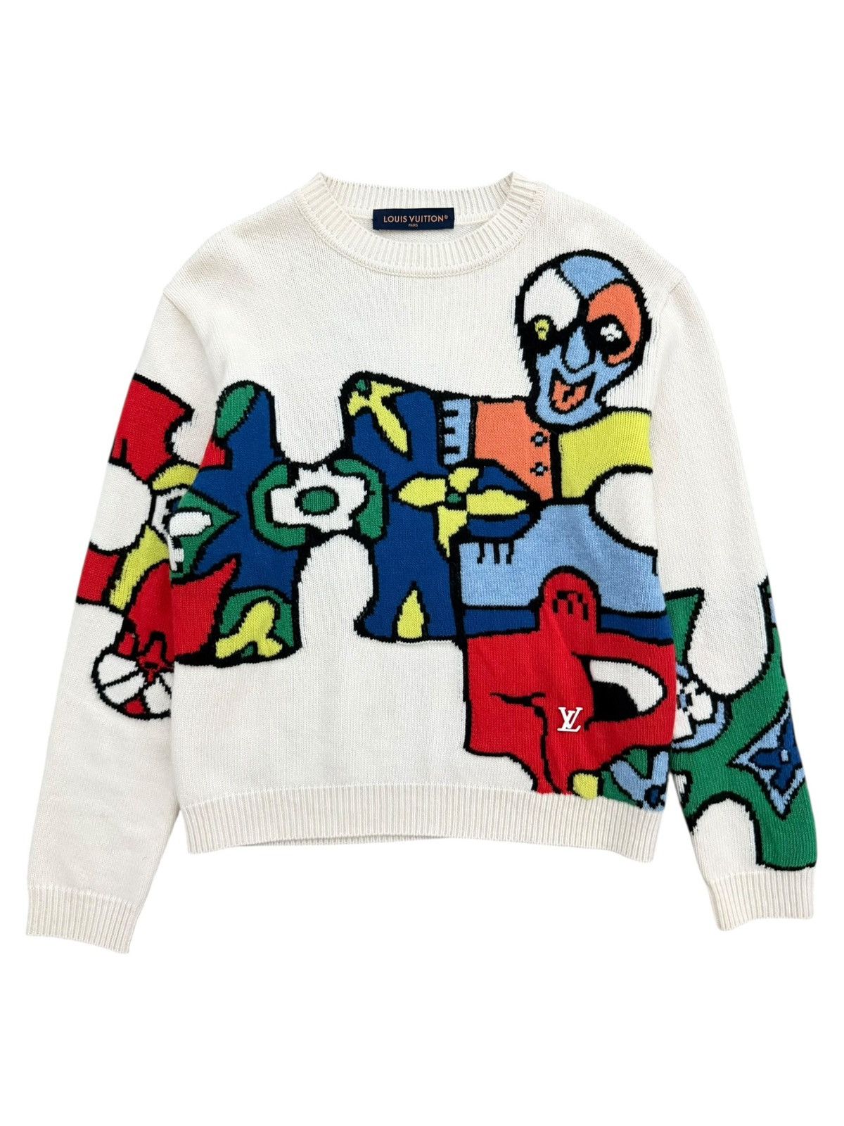 Louis Vuitton Louis Vuitton Virgil Abloh Puzzle Monogram Knit Wool Sweater Size US S / EU 44-46 / 1 - 1 Thumbnail