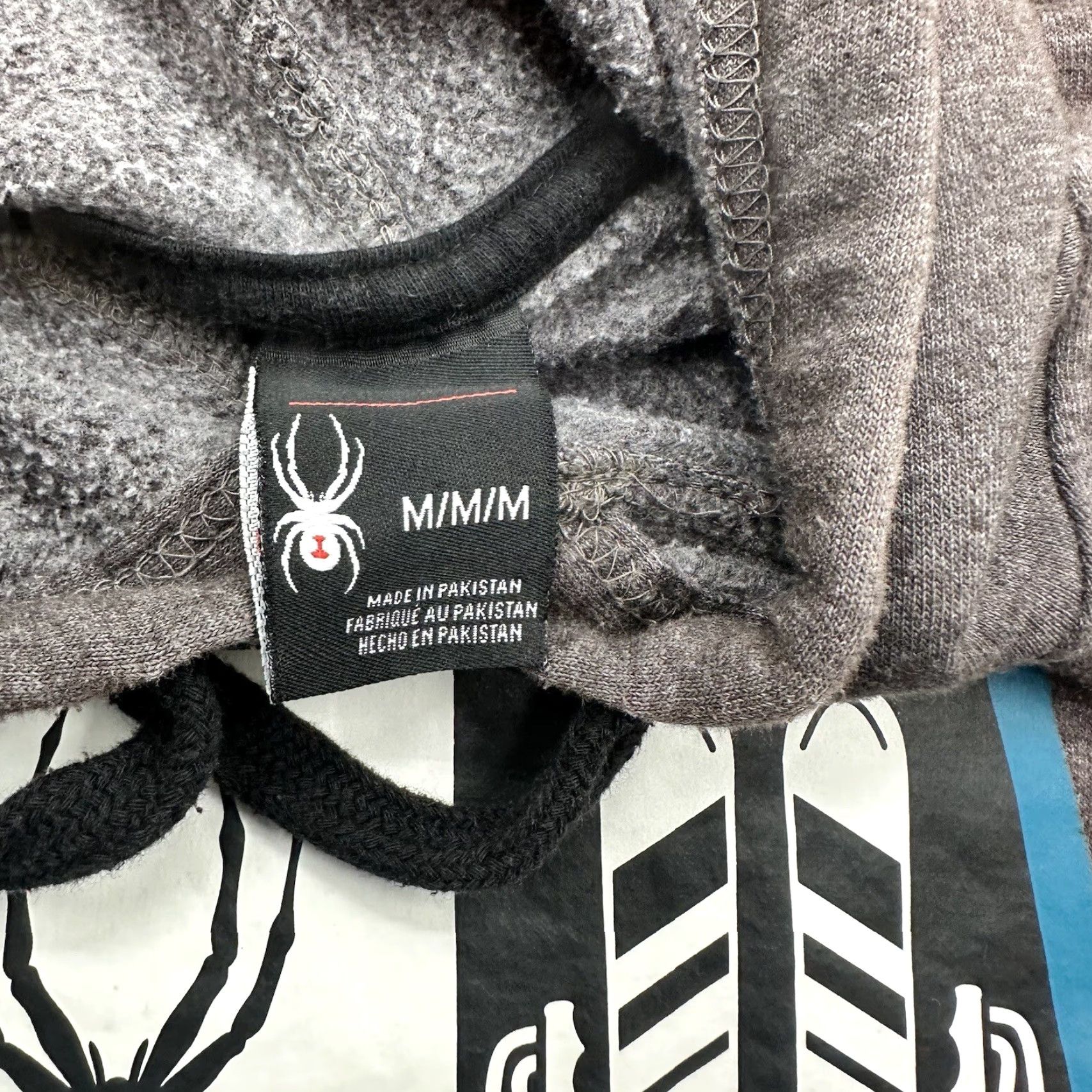 Spyder Spyder Hoodie Mens Medium Gray Cotton Fleece Pullover Hooded Logo Graphic Print Outdoor Sweatshirt Size US M / EU 48-50 / 2 - 3 Thumbnail