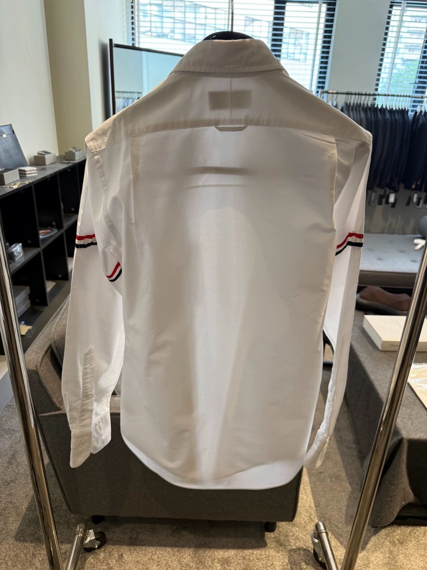 Thom Browne Thom Browne Double Sleeve Logo Shirt Size 2 New Size US M / EU 48-50 / 2 - 2 Thumbnail