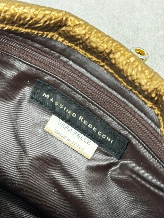 Vintage Massimo Rebecchi Gold Leather Handle Bag Size ONE SIZE - 12 Thumbnail