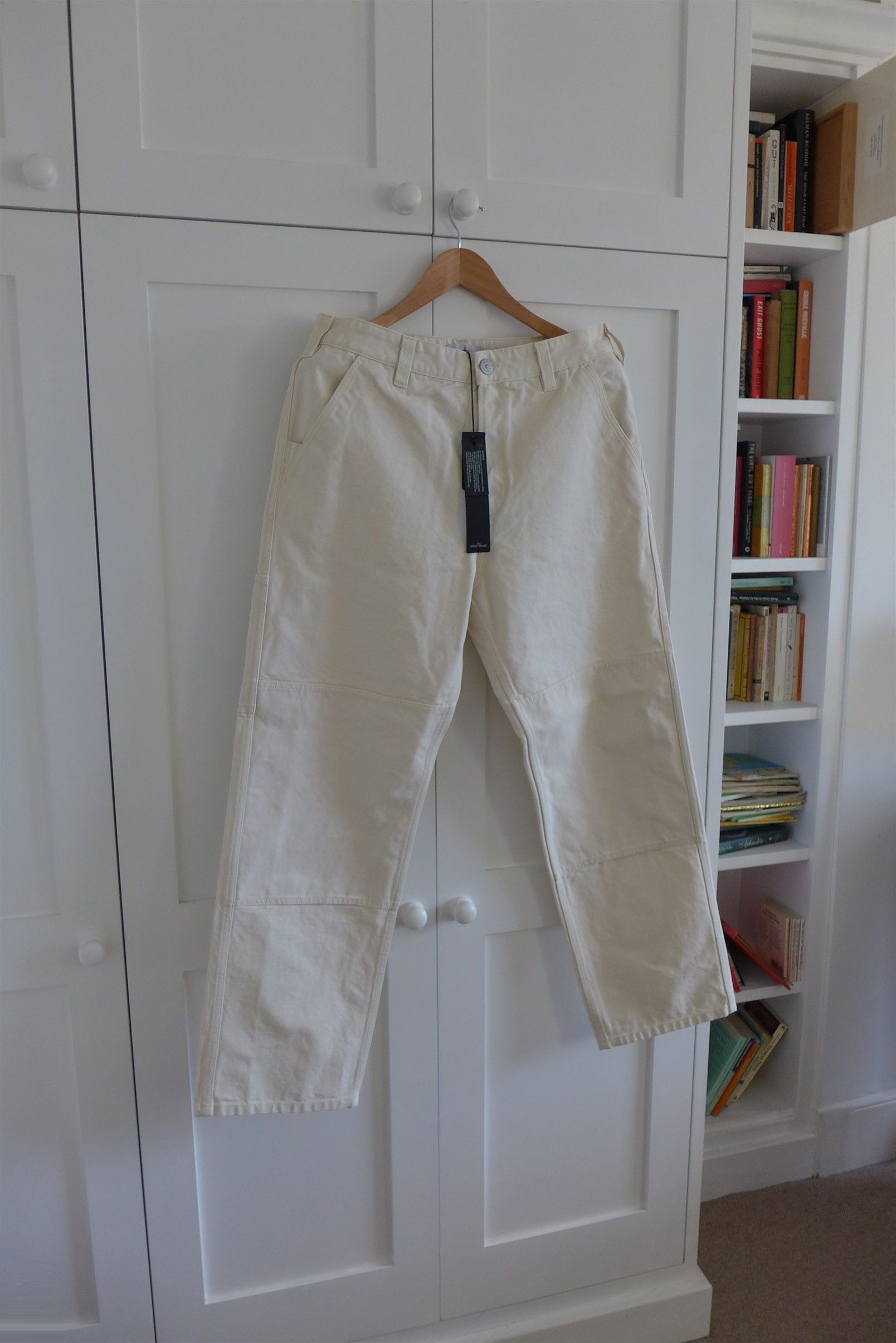 Stone Island Marina Work Pants - Ecru Cotton