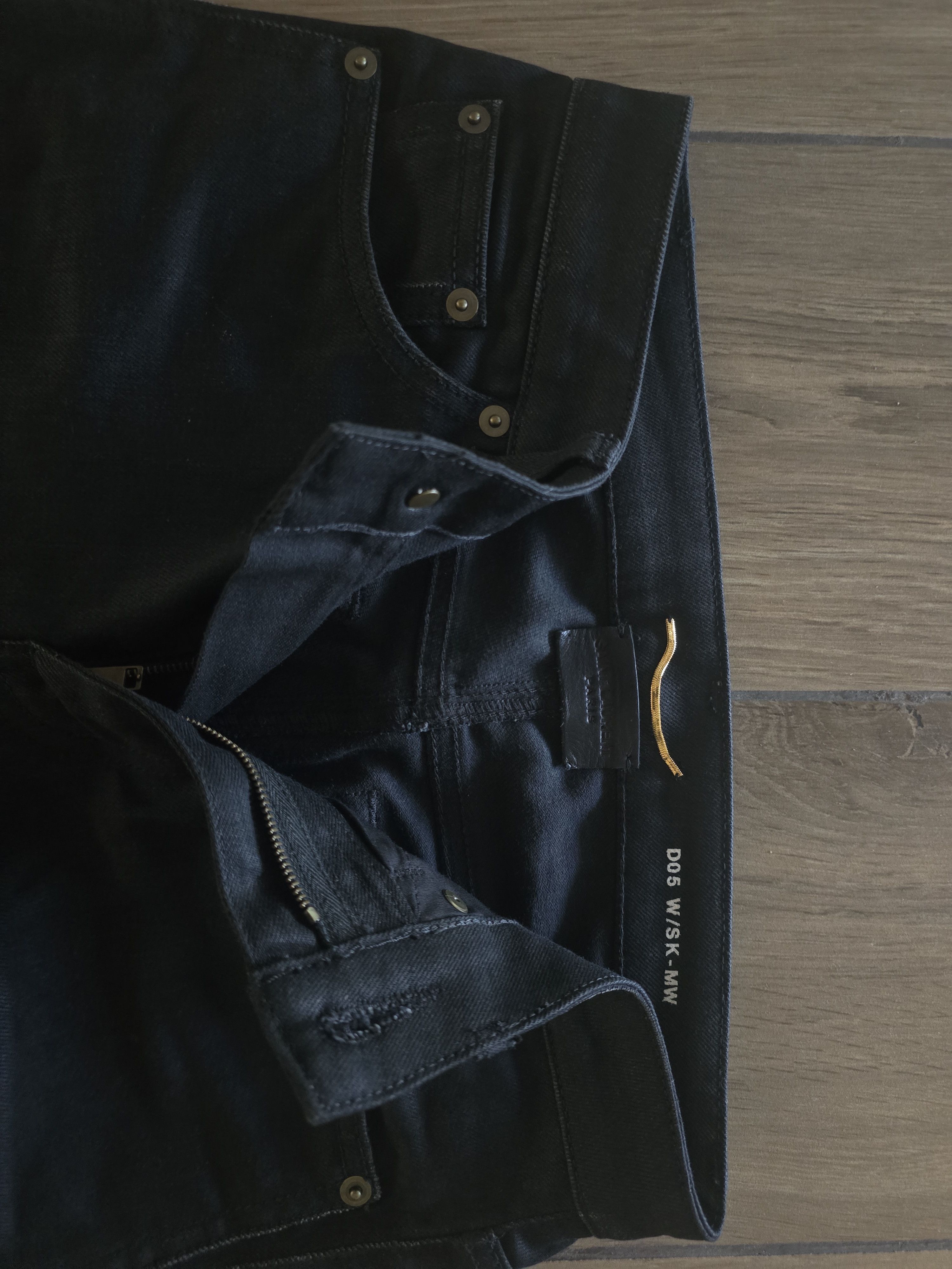 Saint Laurent Paris Saint Laurent Paris D05 Black Denim Size 26" / US 2 / IT 38 - 4 Thumbnail
