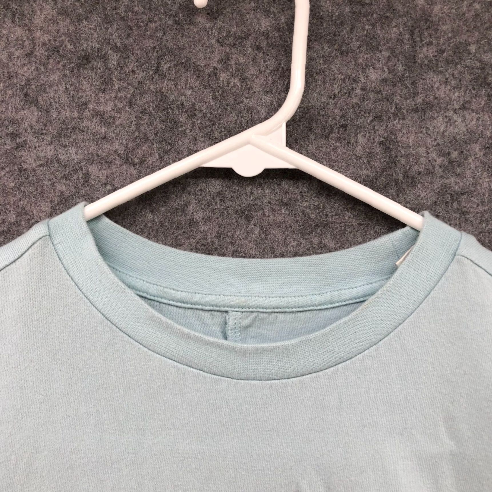 Adidas VINTAGE Adidas Cropped T-Shirt Womens S Light Blue Oversized Short Sleeve Logo Casual Activewear Size S / US 4 / IT 40 - 7 Thumbnail