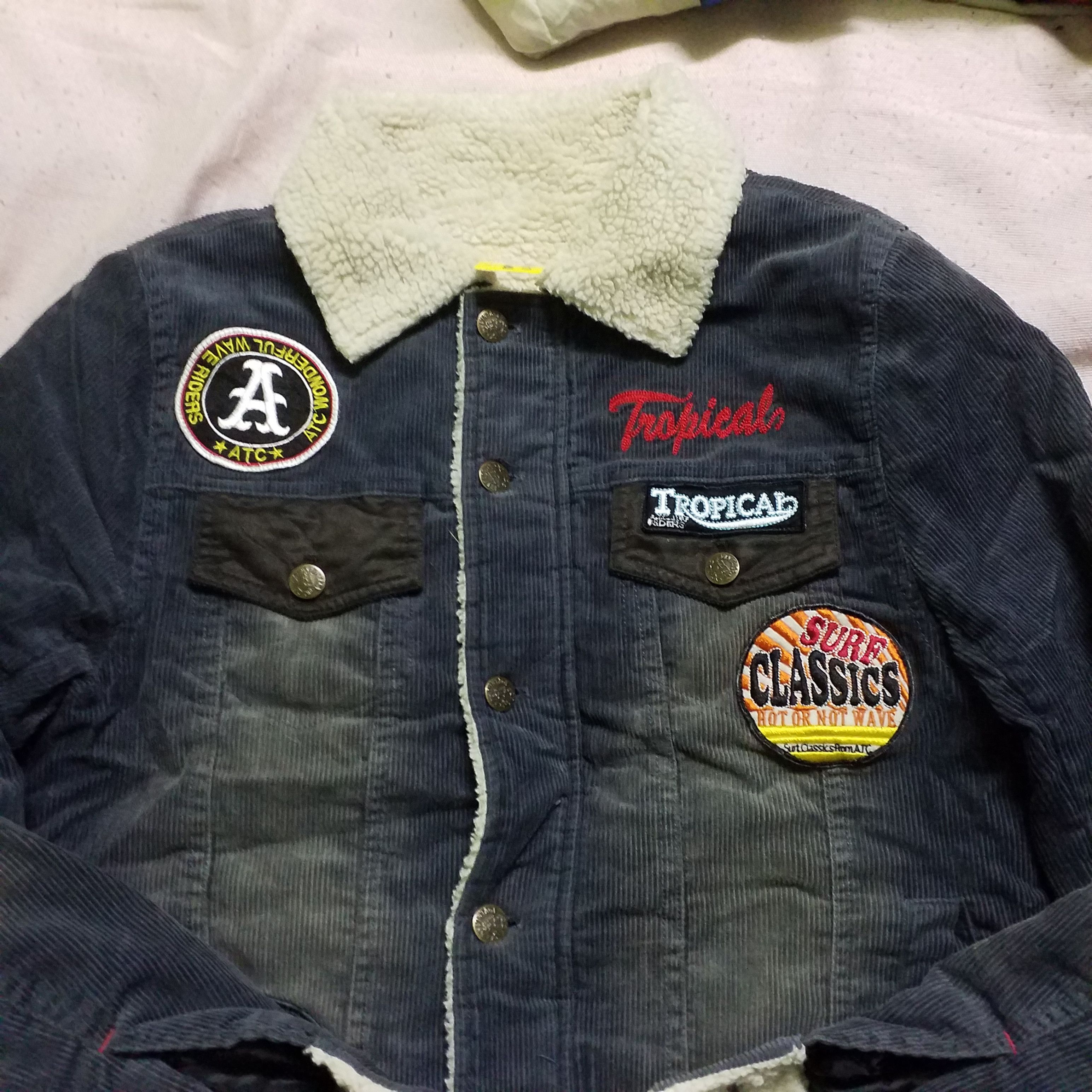 Vintage CODUROY DISTRESS DESIGN OVER PATCH Size US S / EU 44-46 / 1 - 3 Thumbnail