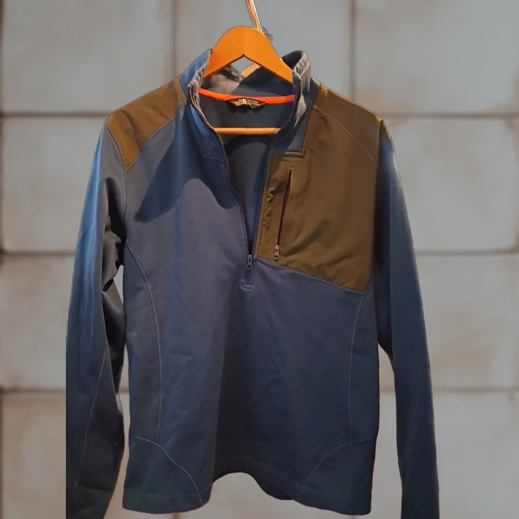 The North Face VTG The North Face Men’s Pullover Fleece Sweatshirt M Blue 1/4 Zip Activewear Size US M / EU 48-50 / 2 - 1 Thumbnail