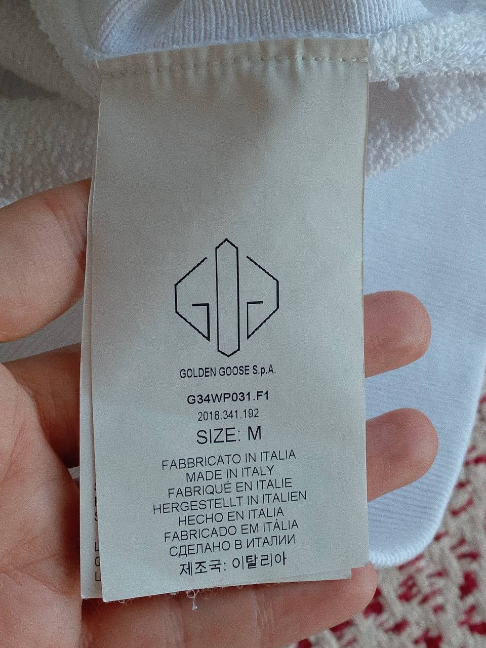 Golden Goose Golden Goose Deluxe Brand Hoodie White Back Print Oversize Size US M / EU 48-50 / 2 - 11 Thumbnail