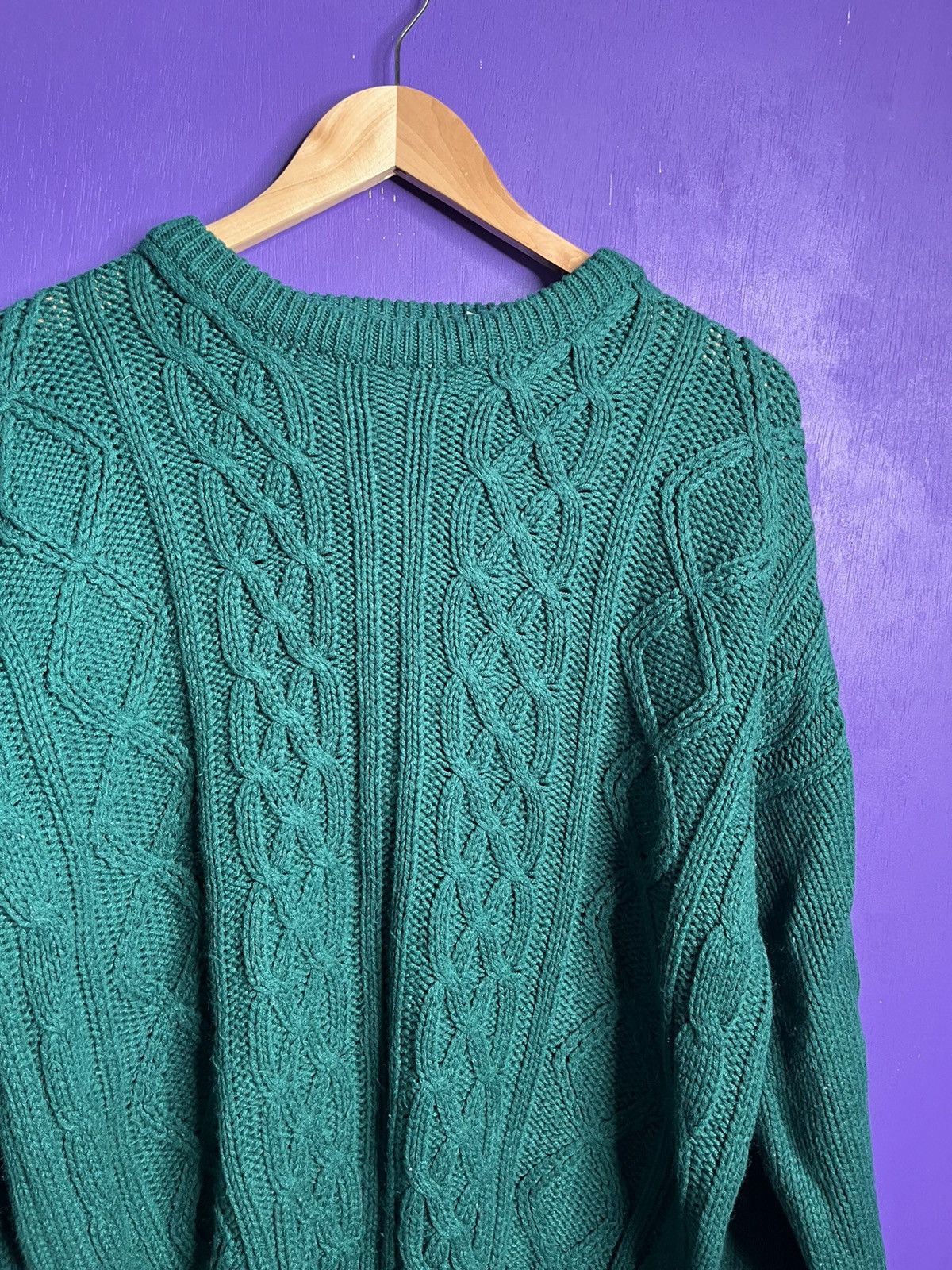 Vintage Vintage 90s Oakton limited cable knit sweater Size US L / EU 52-54 / 3 - 3 Thumbnail