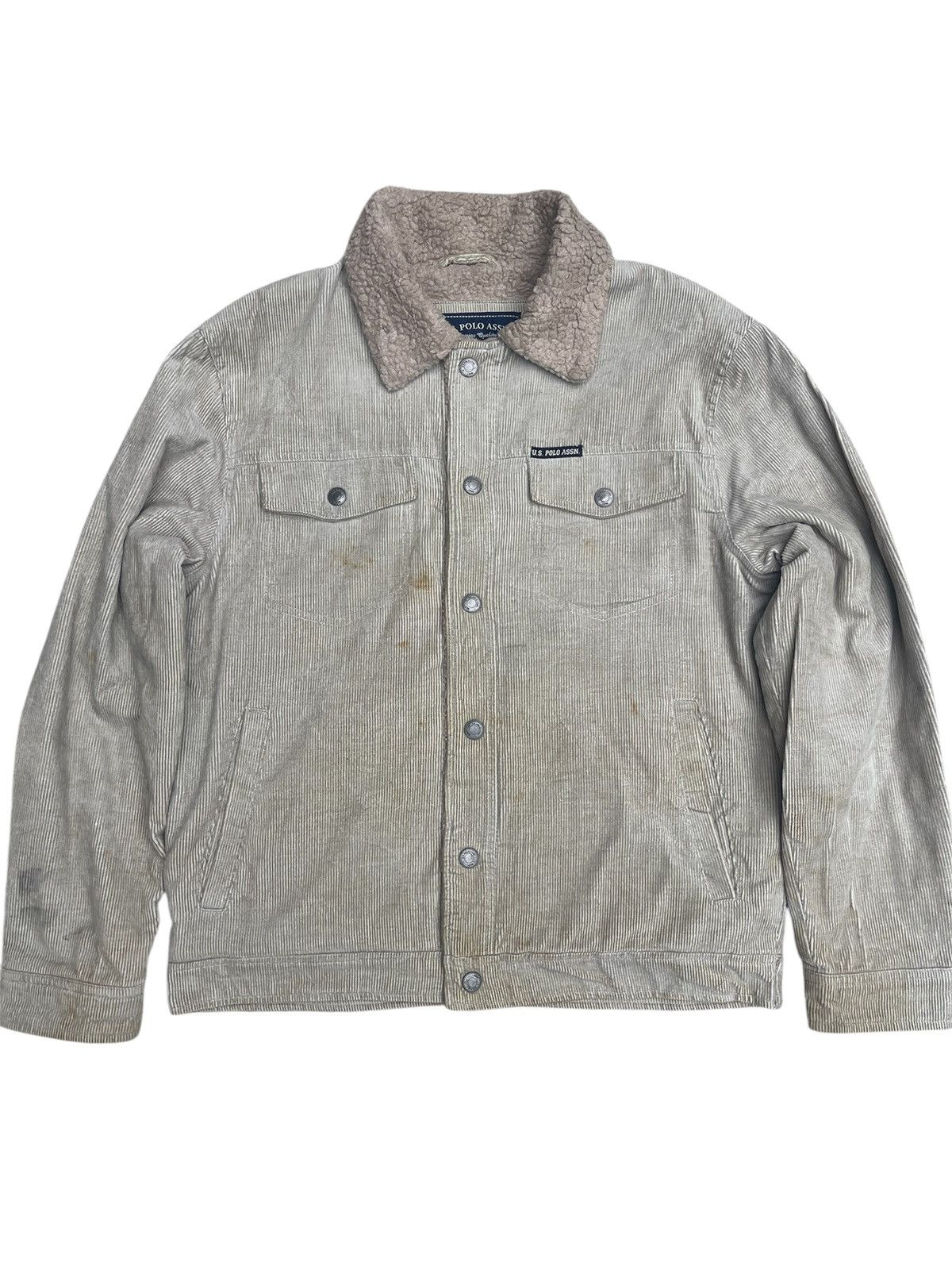 🇺🇸 U.S. Polo Assn. Corduroy Sherpa Jacket - Fuzzy Lined