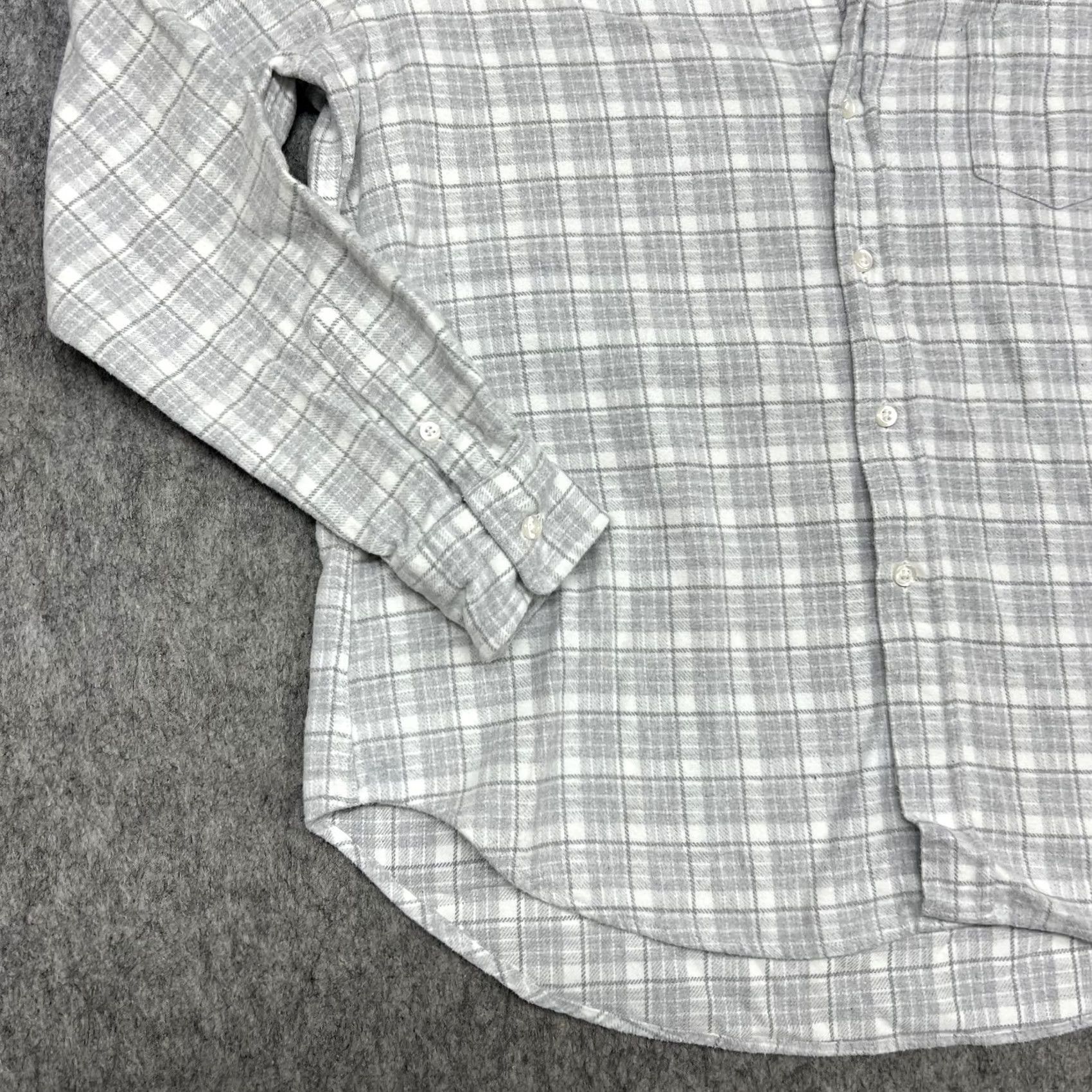 Frank & Eileen Frank & Eileen Shirt Womens XS Gray Plaid Italian Flannel Button Relaxed Eileen Size XS / US 0-2 / IT 36-38 - 7 Thumbnail