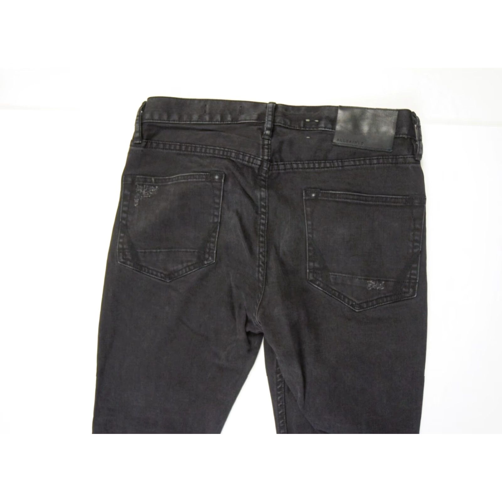Allsaints VINTAGE AllSaints Men's Skinny Denim Jeans Size 30 Black Stretch Cigarette Pants Size US 30 / EU 46 - 7 Thumbnail