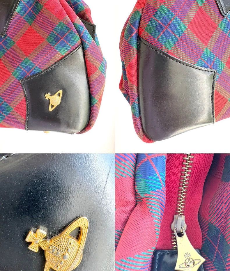 Vivienne Westwood Vivienne Westwood size os Used red checkered bowling bag ha Size ONE SIZE - 7 Thumbnail