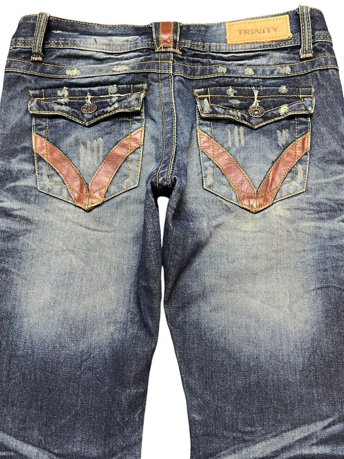 Trinity The Label Vintage Trinity Jeans Whiskers Denim Size US 32 / EU 48 - 7 Thumbnail