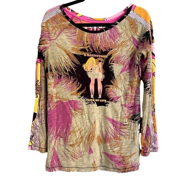 Custo Barcelona Custo Barcelona Floral Sequin Long Sleeve Top - M Size M / US 6-8 / IT 42-44 - 2 Thumbnail