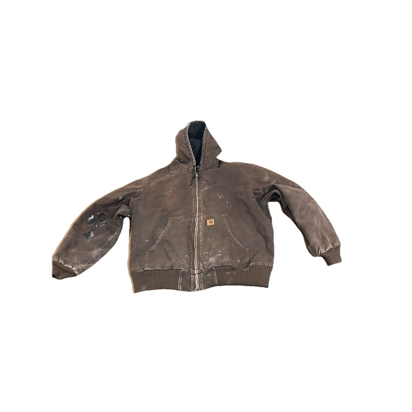 Carhartt Vintage Carhartt Jacket J130 LBR Zip Hooded Jacket Mens Larg Size US XXL / EU 58 / 5 - 1 Thumbnail