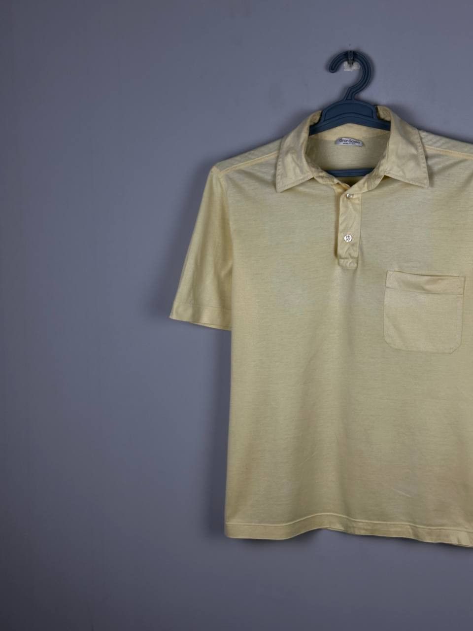 Gran Sasso Gran Sasso Luxury Yellow Polo T Shirt Made In Italy Size US M / EU 48-50 / 2 - 3 Thumbnail