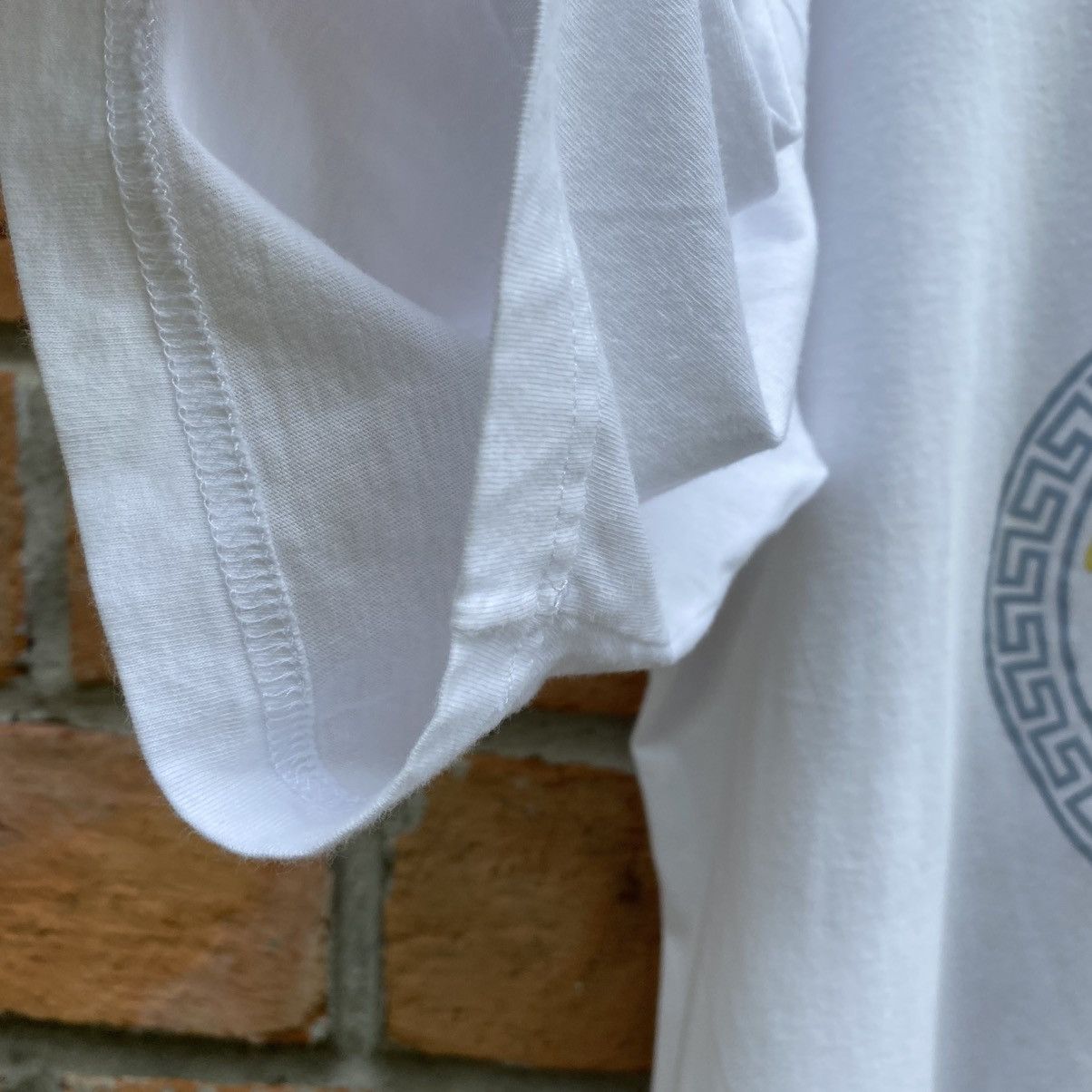 Versace VERSACE White Logo Print Crewneck Tee Size US M / EU 48-50 / 2 - 19 Thumbnail