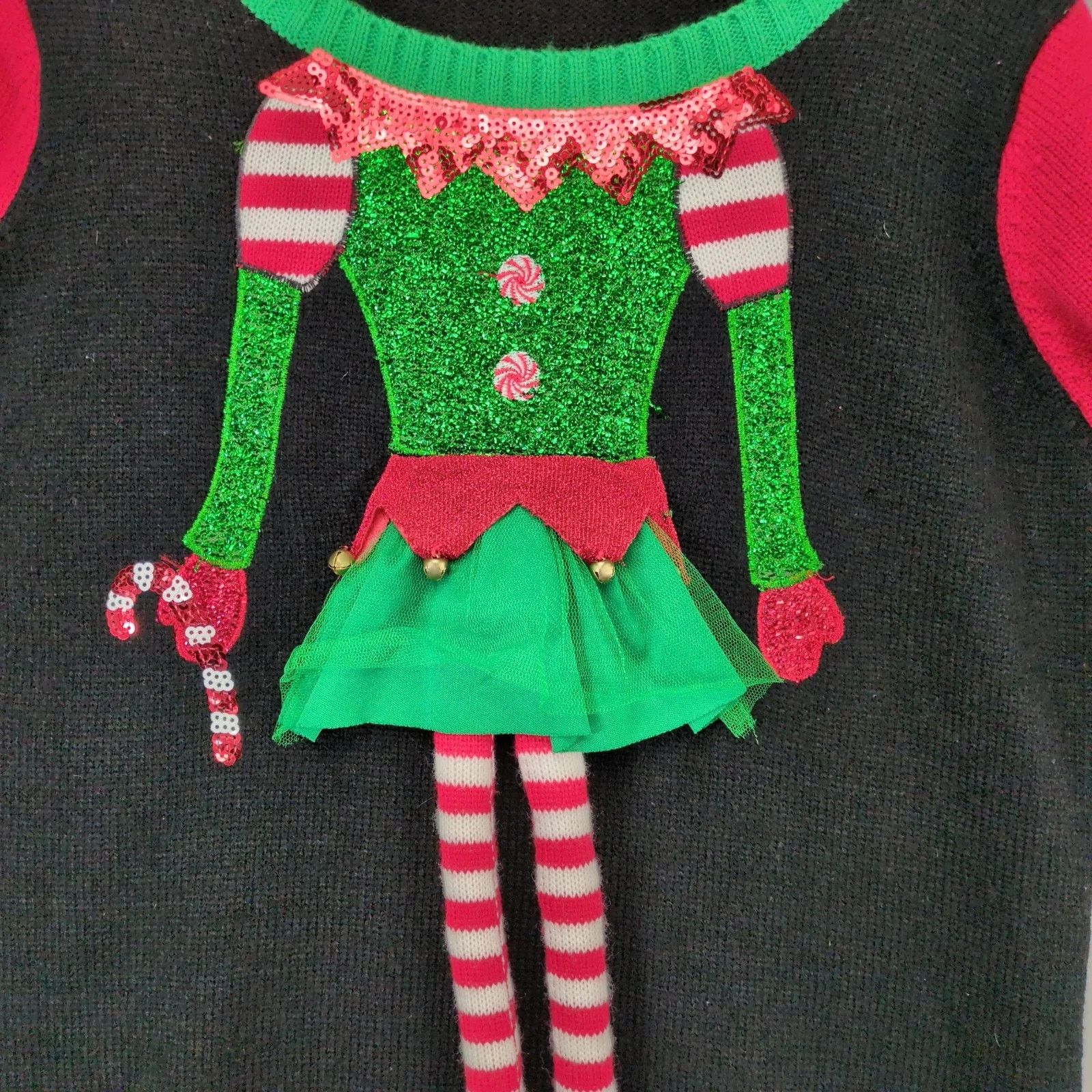 Other United States Sweaters Holiday Christmas Elf Sweater Dress Size XL / US 12-14 / IT 48-50 - 10 Thumbnail