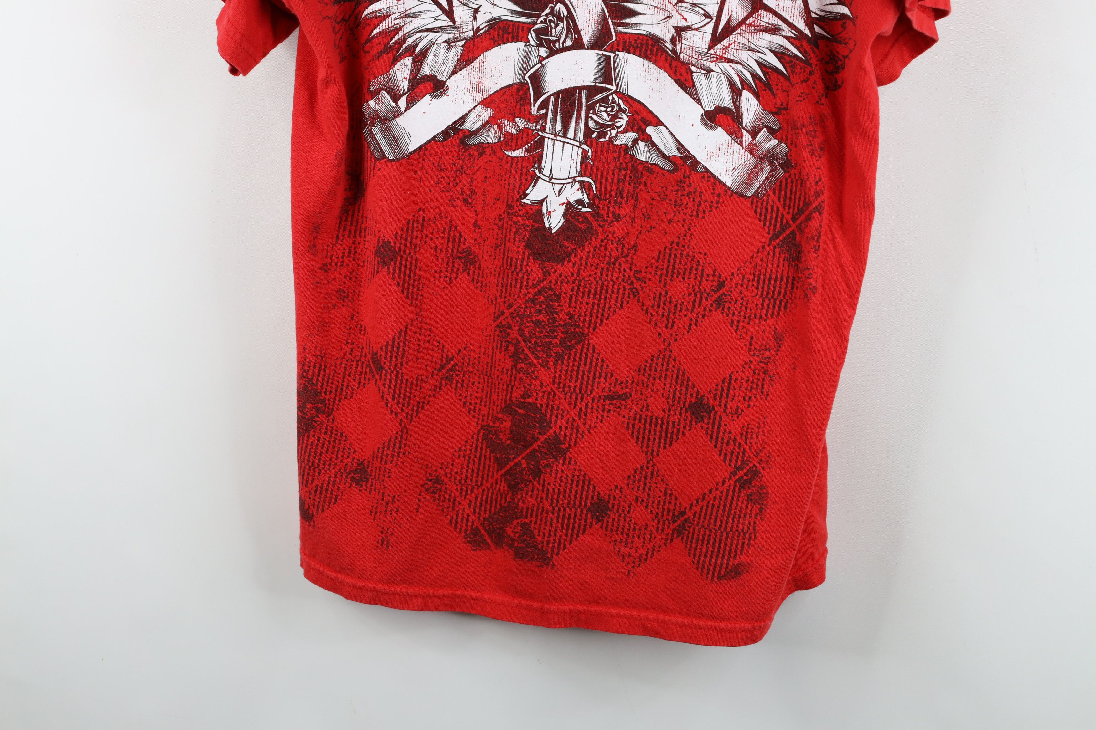 Vintage Vintage Y2K Streetwear Tribal Cross UFC MMA Fighting T-Shirt Size US L / EU 52-54 / 3 - 3 Thumbnail