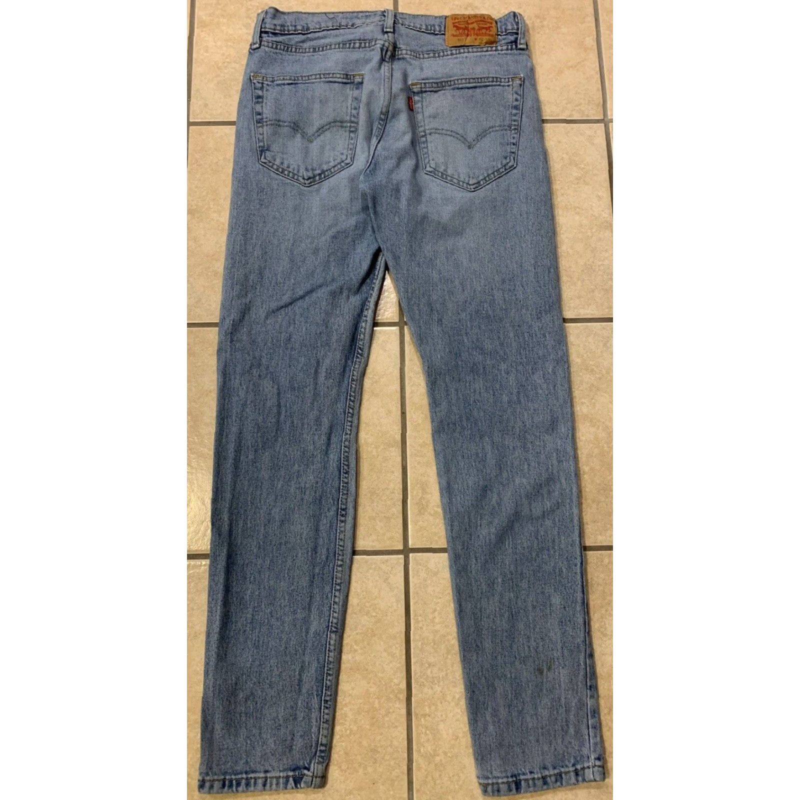 Levi's Levi's Jeans Men's 32X34 512 Slim Tapered Light Wash Distressed Denim Blue 5-Pocket Size US 32 / EU 48 - 4 Thumbnail