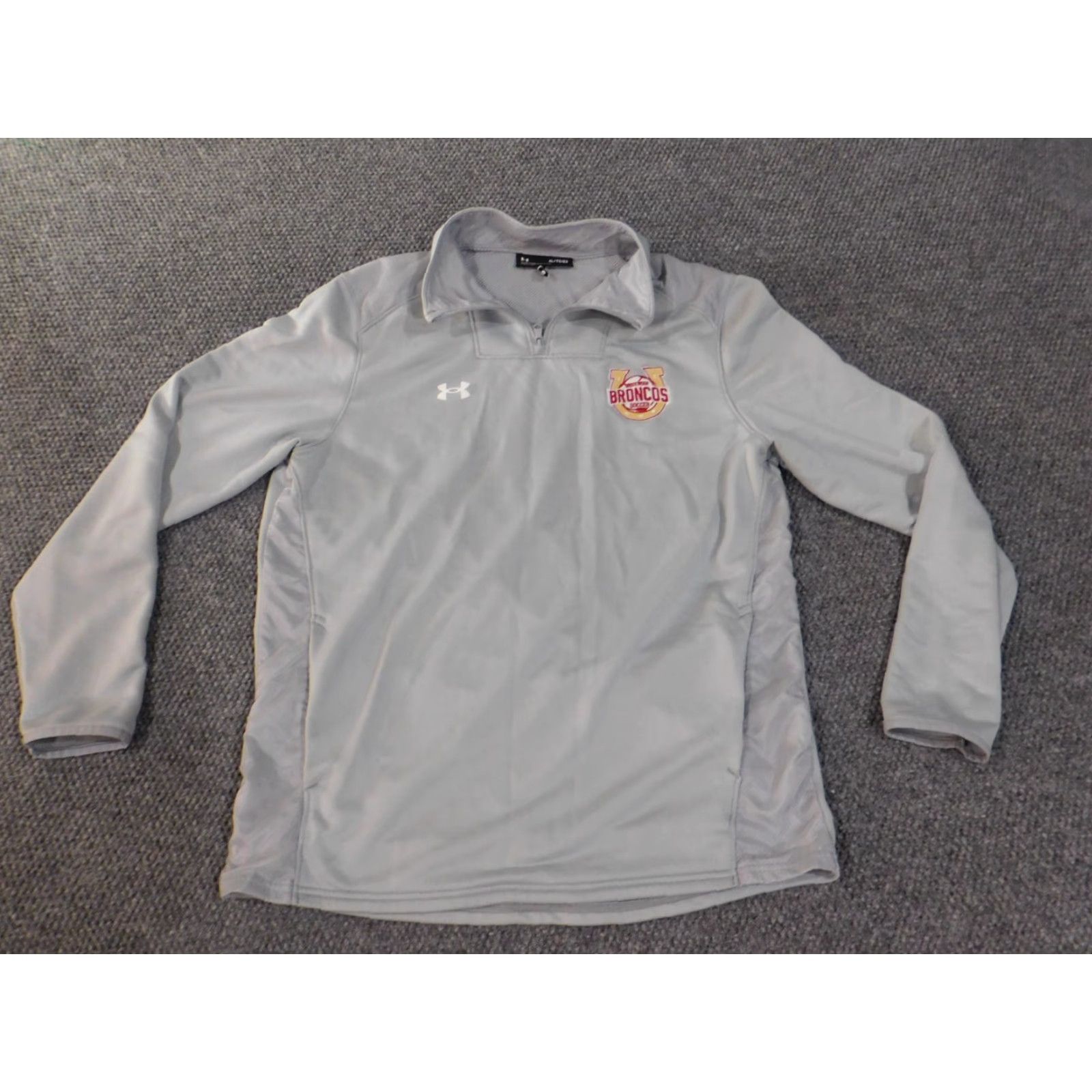 Under Armour Under Armour Sweatshirt Mens XL gray 1/4 Zip Classic Logo Pullover Regular Size US XL / EU 56 / 4 - 4 Thumbnail