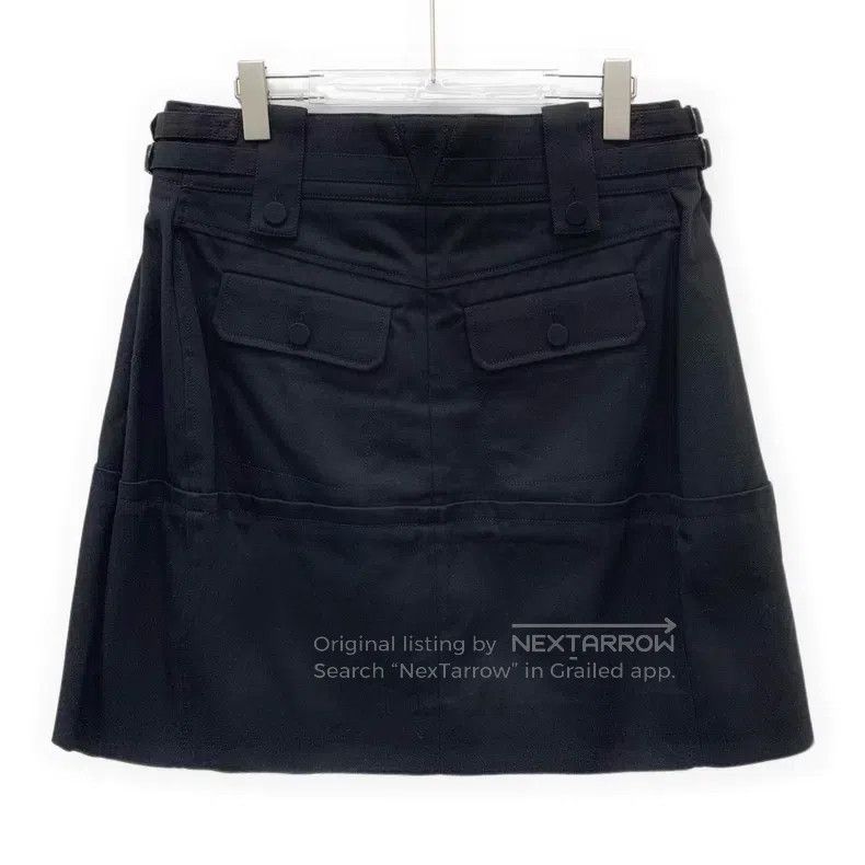 Louis Vuitton Louis Vuitton 22 black logo print leather cotton casual sk Size 37" - 2 Thumbnail