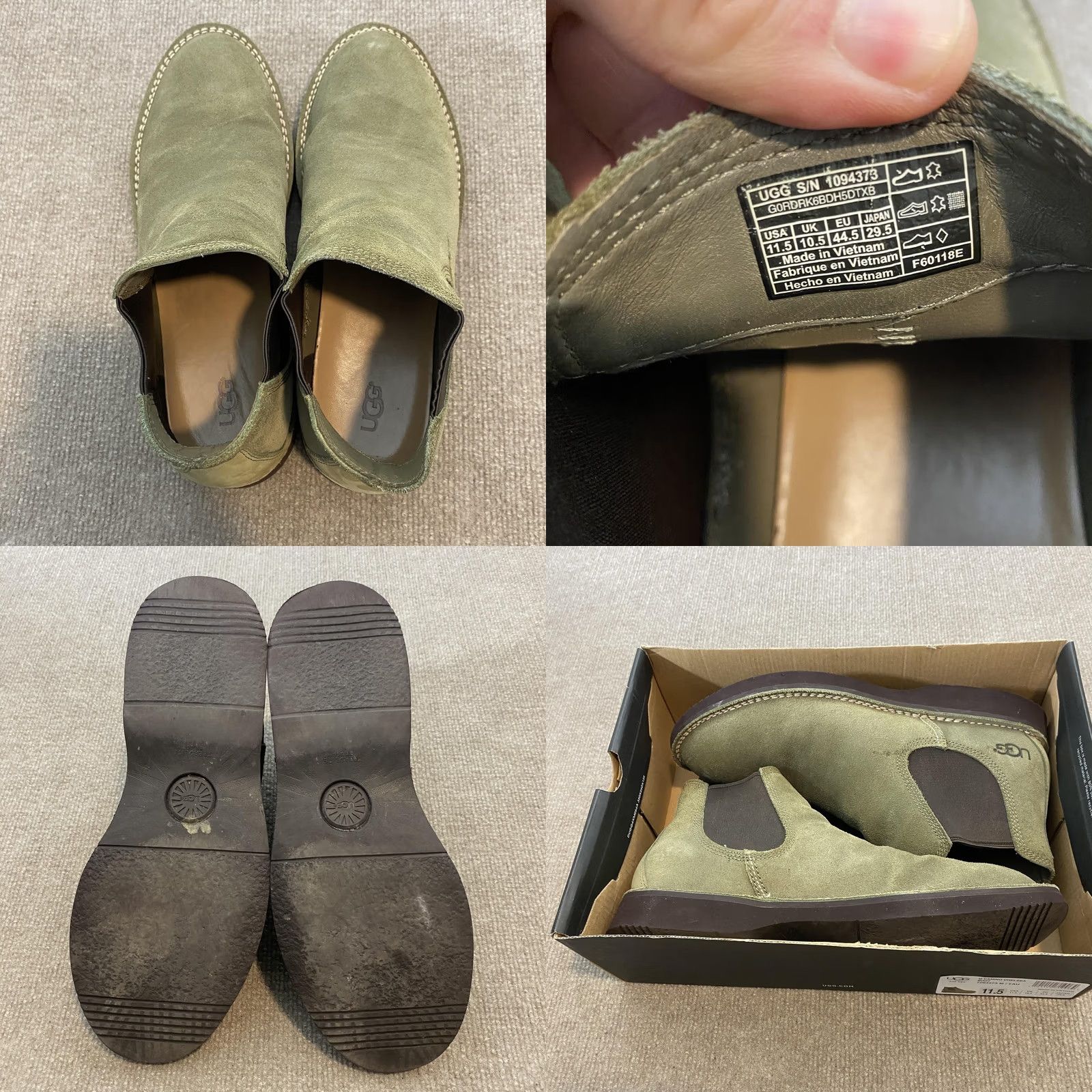 UGG Camino Chelsea Boot Mens 11.5 Green Suede Chelsea Boot  display picture 2