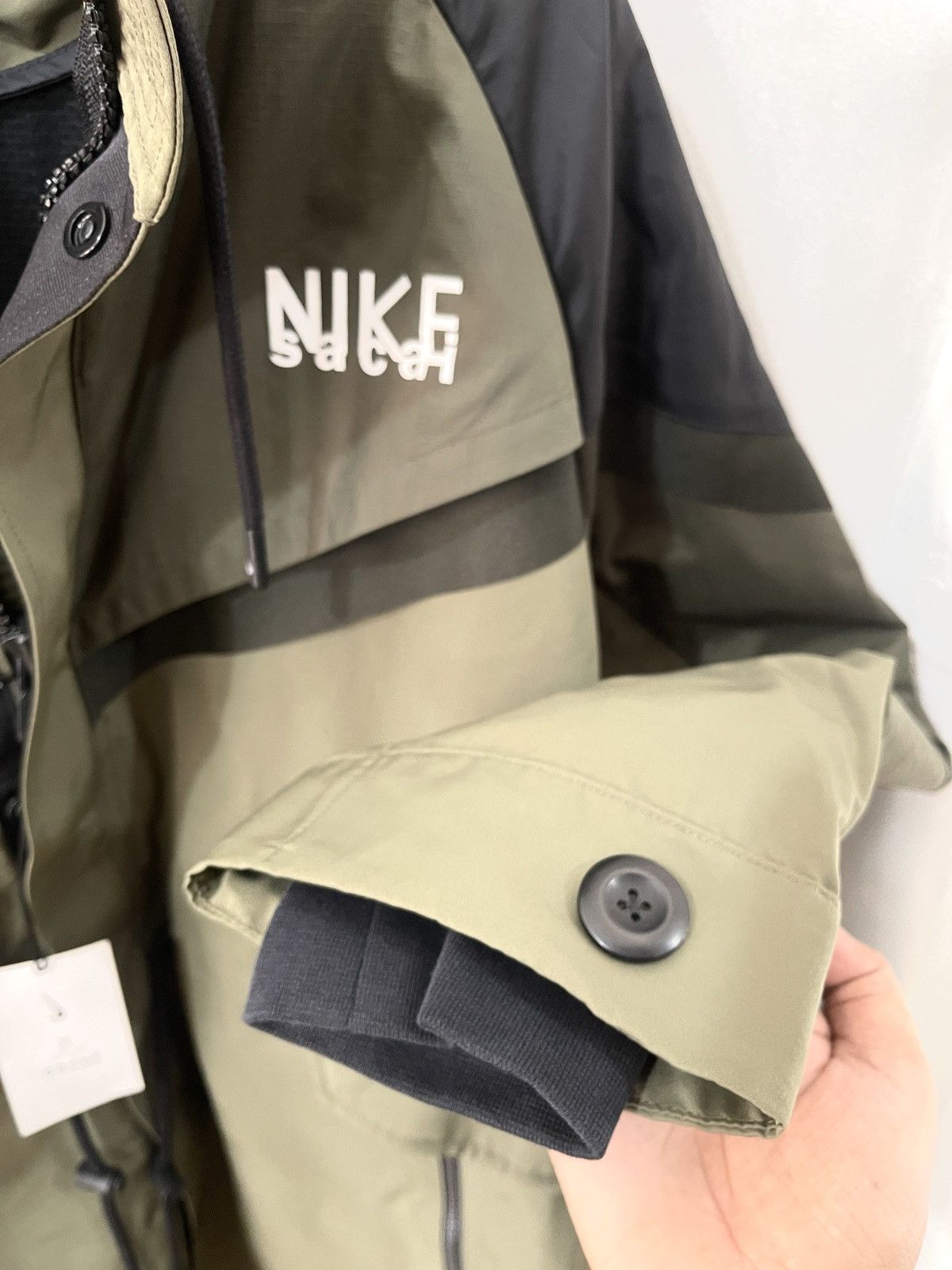 Nike × Sacai Nike x Sacai Trench Coat Jacket Hideen Hood Size XL Size US XL / EU 56 / 4 - 8 Thumbnail