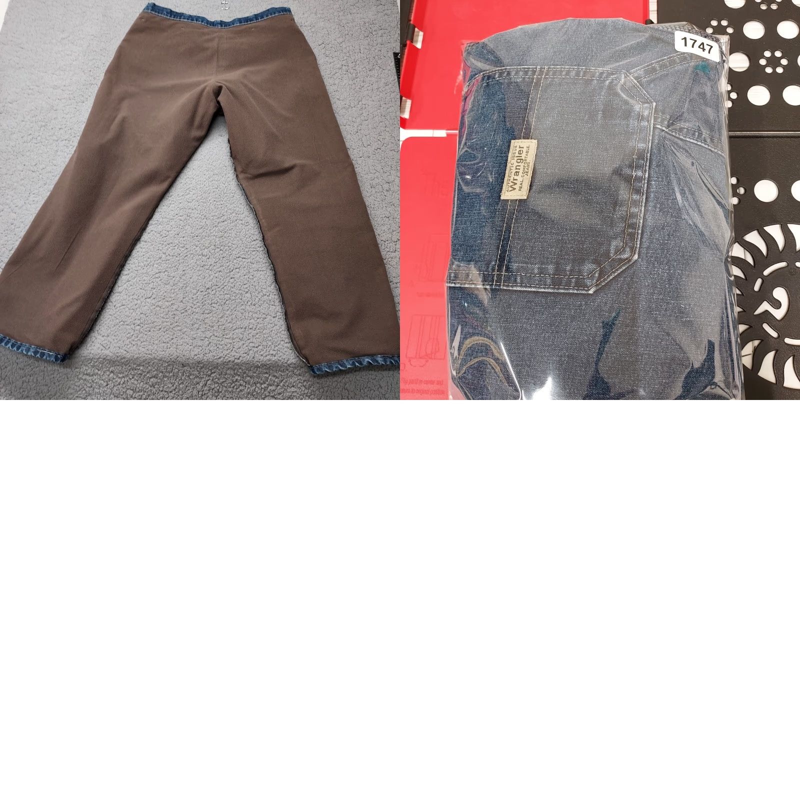 Wrangler Wrangler Jeans Mens 36x30 Denim Carpenter Pants Dark Blue Fleece Lined 5-Pocket Regular Straight Jeans (36x29) Mens Size US 30 / EU 46 - 9 Thumbnail