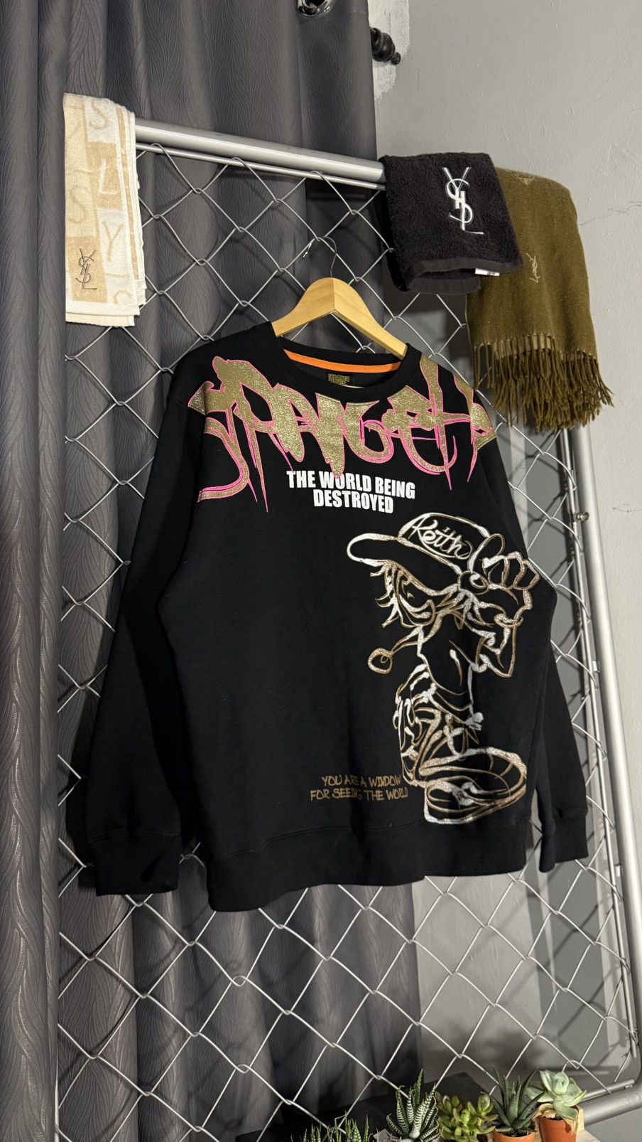 Vintage y2k STRANGE HEAVEN COOL GRAPHIC SWEATSHIRT Size US L / EU 52-54 / 3 - 1 Thumbnail