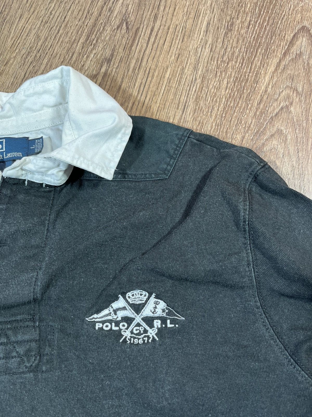 Polo Ralph Lauren × Rugby Ralph Lauren × Vintage Vintage Polo Ralph Lauren Rugby Shirt Size US L / EU 52-54 / 3 - 4 Thumbnail