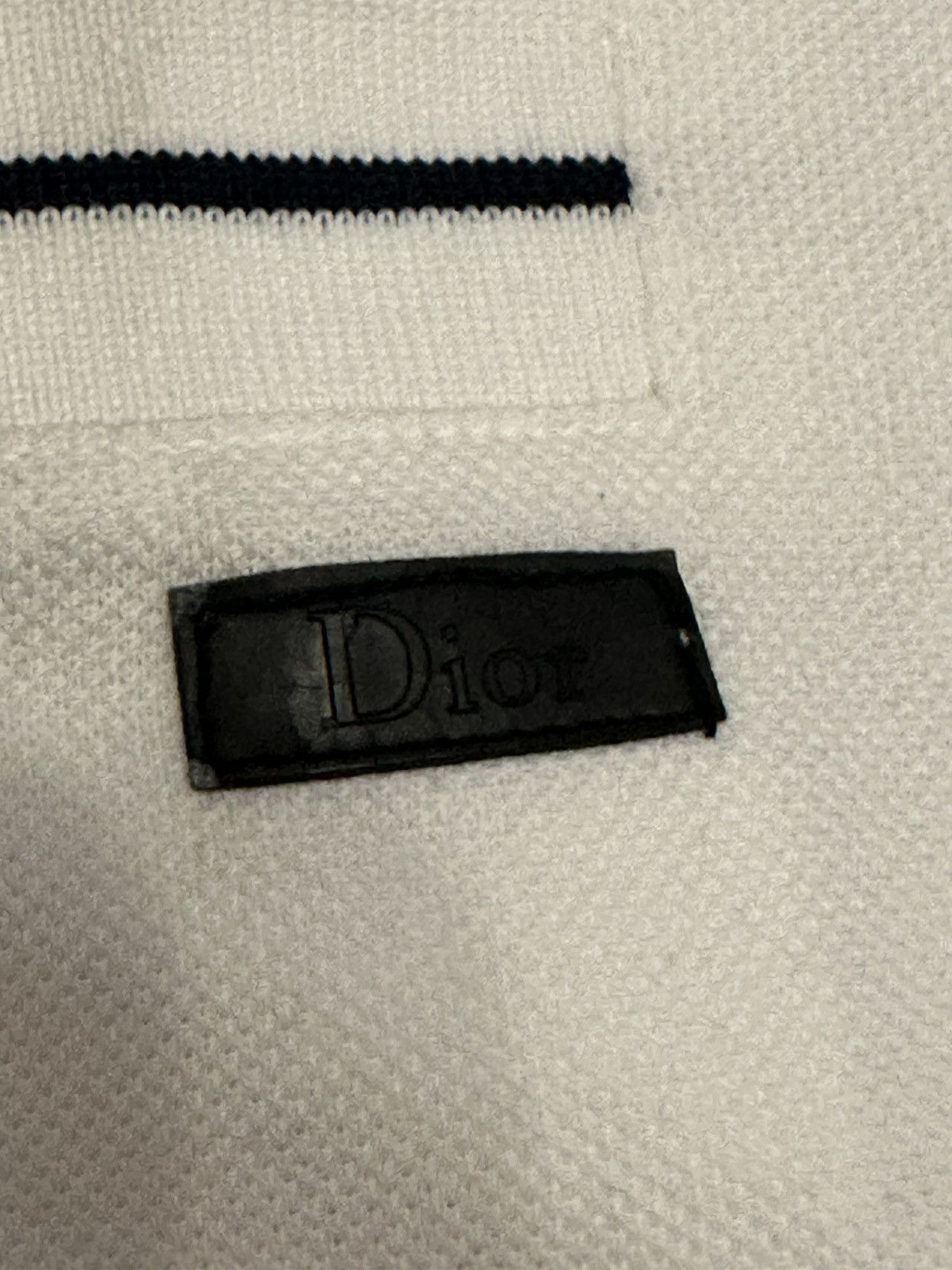 Dior Dior Polo Shirt White Black S Size US S / EU 44-46 / 1 - 2 Thumbnail