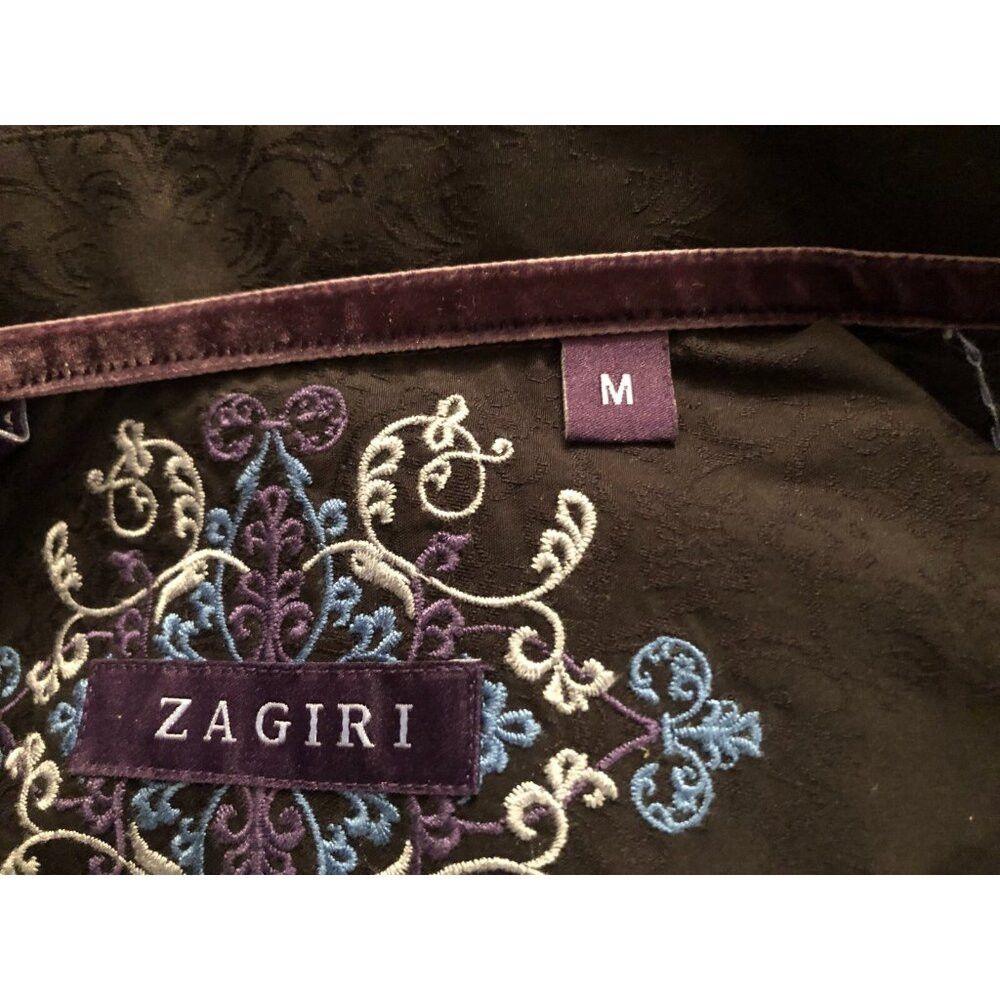 ZAGIRI zagiri men's purple 100%cotton casual shirt size: M Size US M / EU 48-50 / 2 - 6 Thumbnail